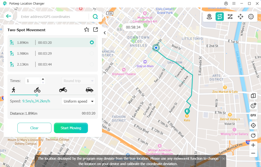 Screenshot 2 of PoKeep Location Changer