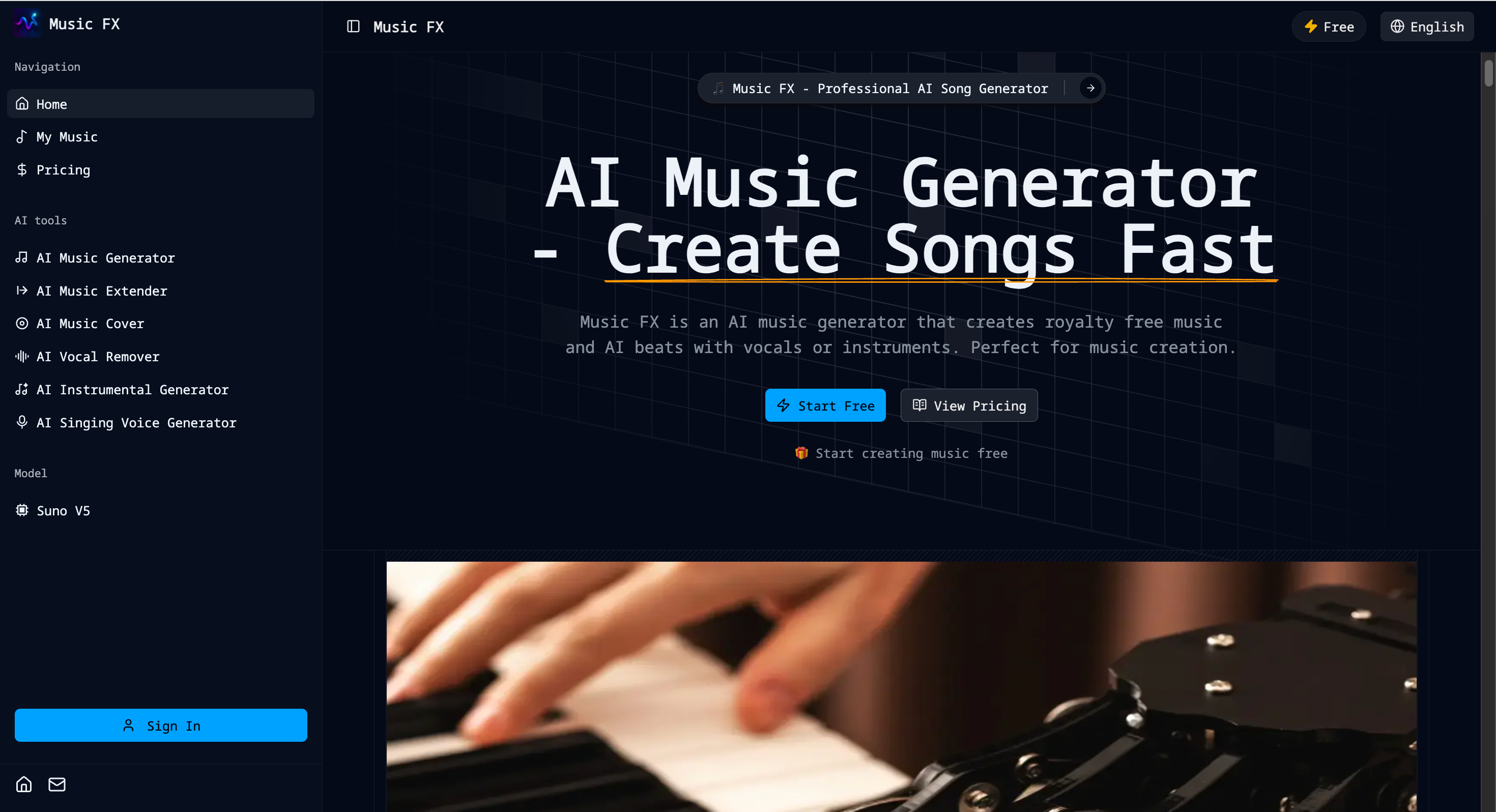 Screenshot 1 of Music FX - AI Music Generator