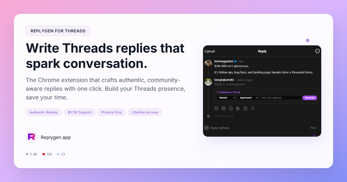 Screenshot 4 of ReplyGen
