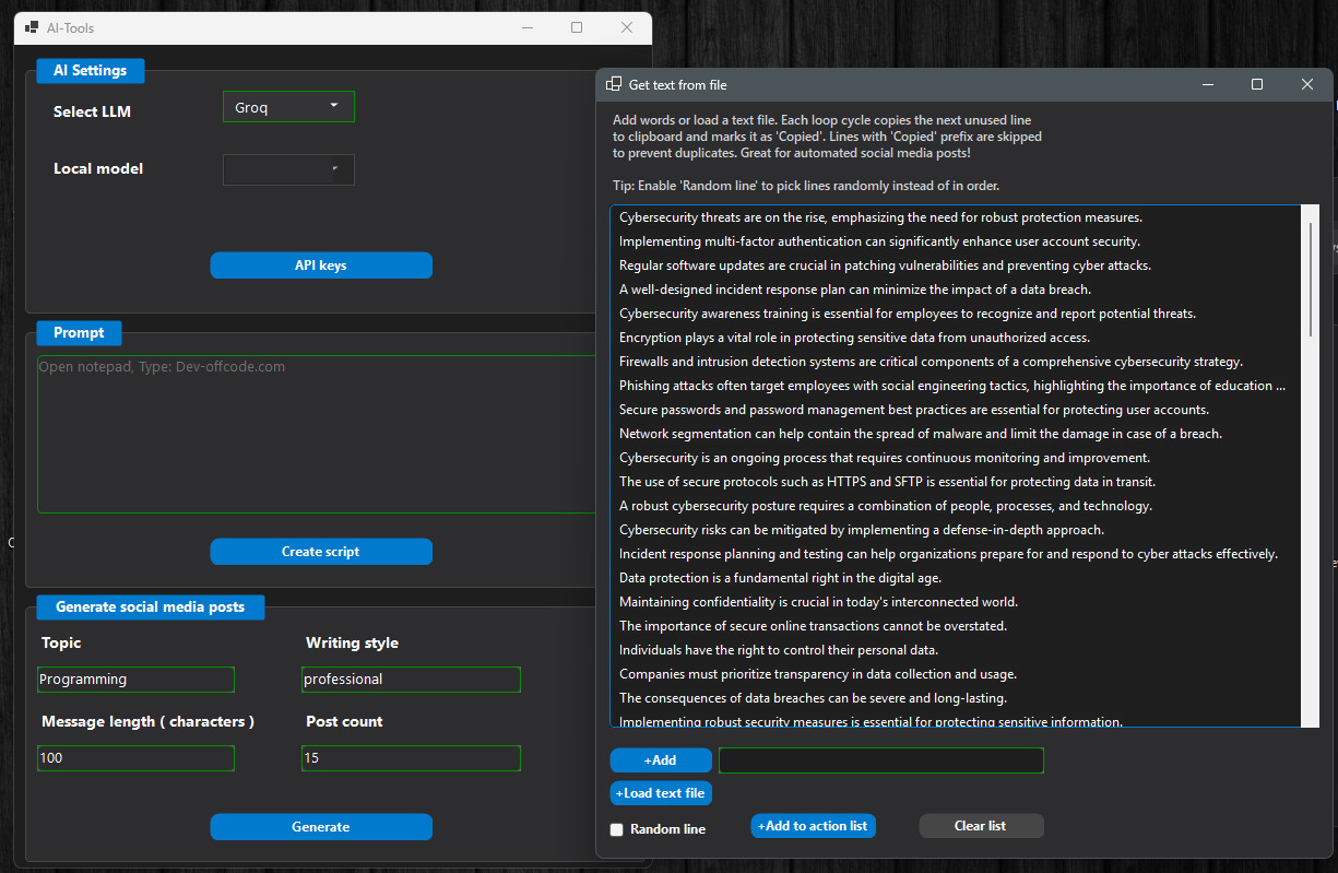 Screenshot 3 of OffCode Automation tool | AI Powered