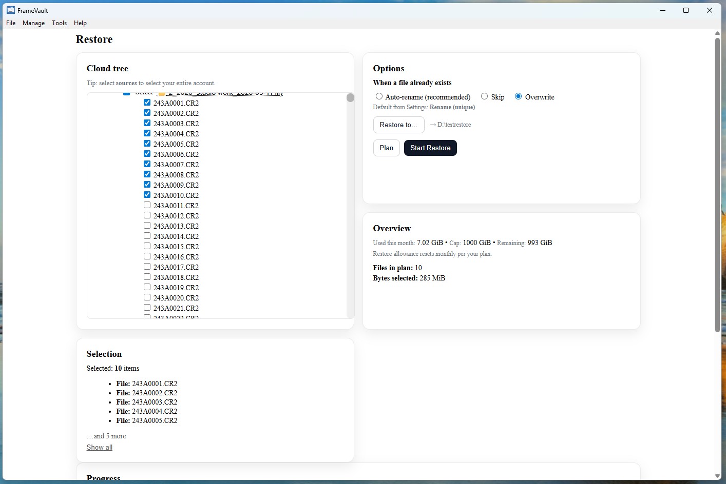 Screenshot 2 of FrameVault