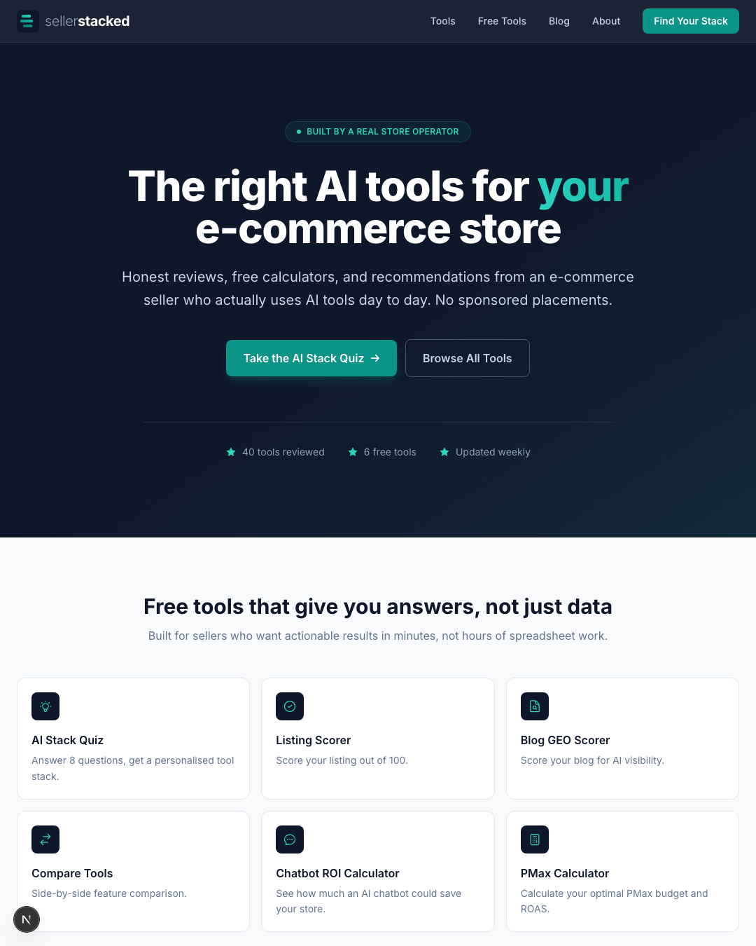 Screenshot 1 of Seller Stacked