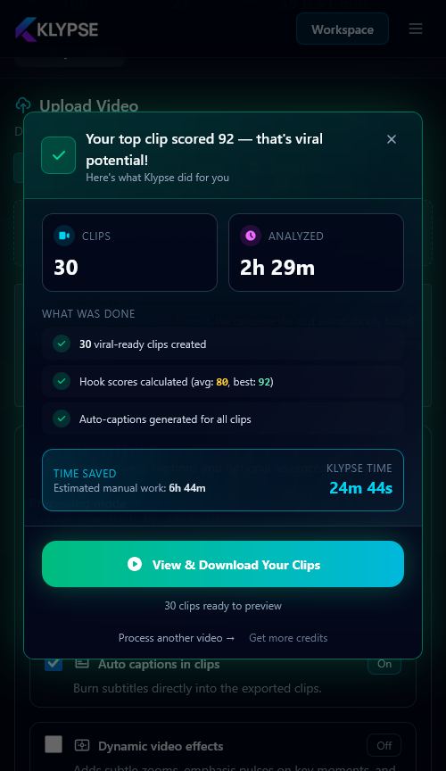 Screenshot 2 of Klypse.app