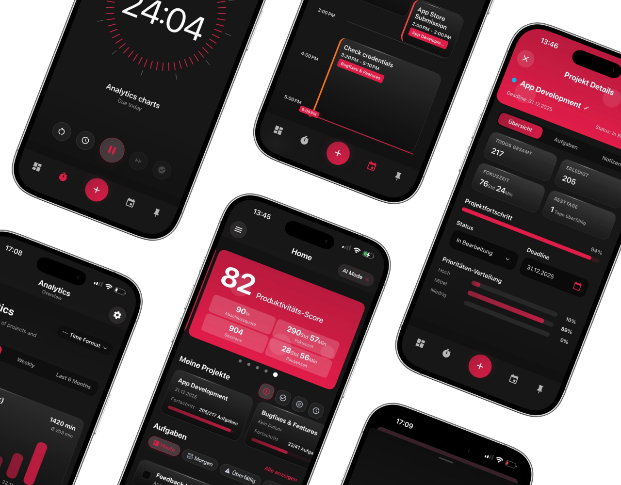 Screenshot 1 of PomoDash Ai Focus Tracker