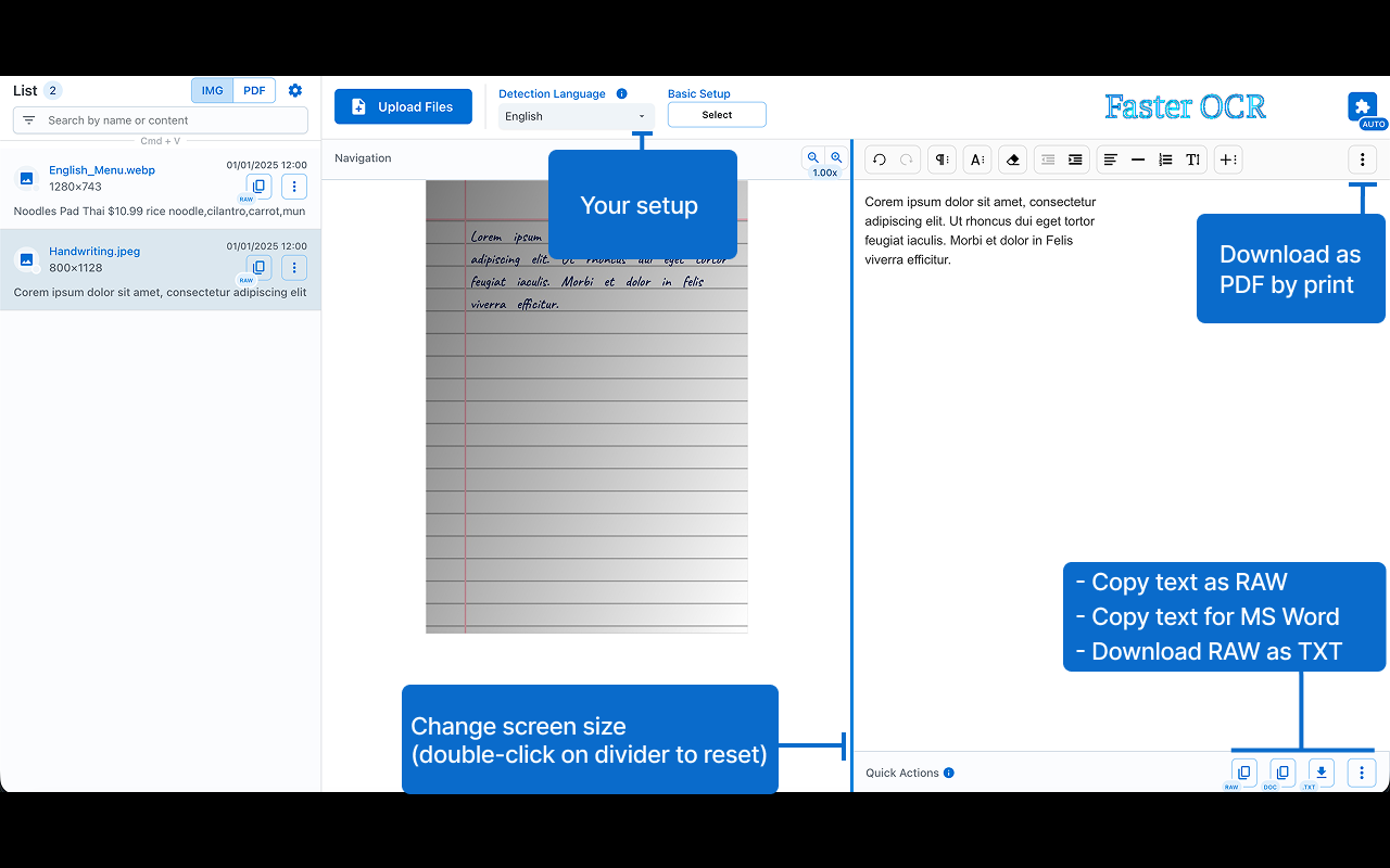 Screenshot 4 of Faster OCR