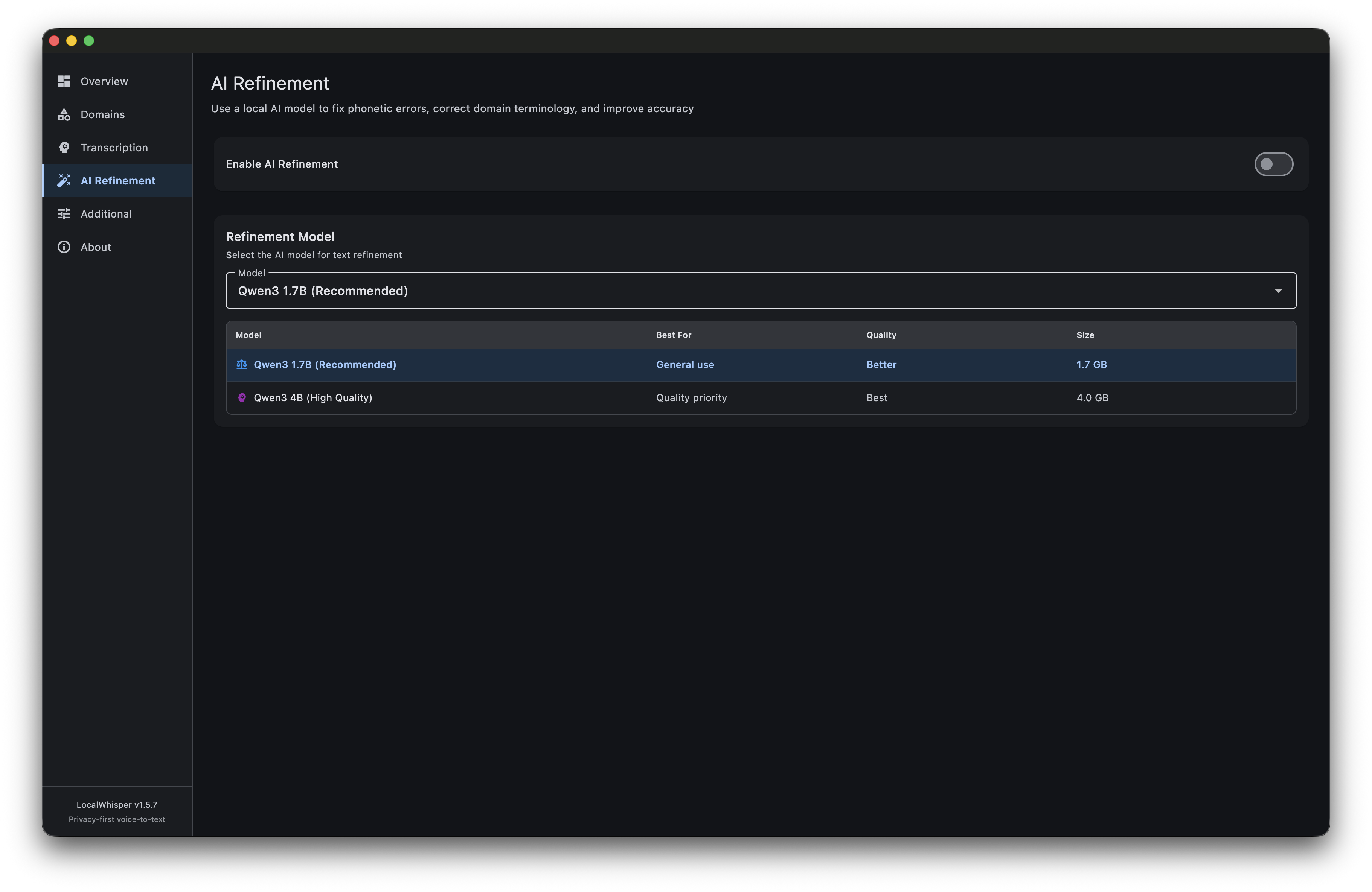 Screenshot 4 of LocalWhisper