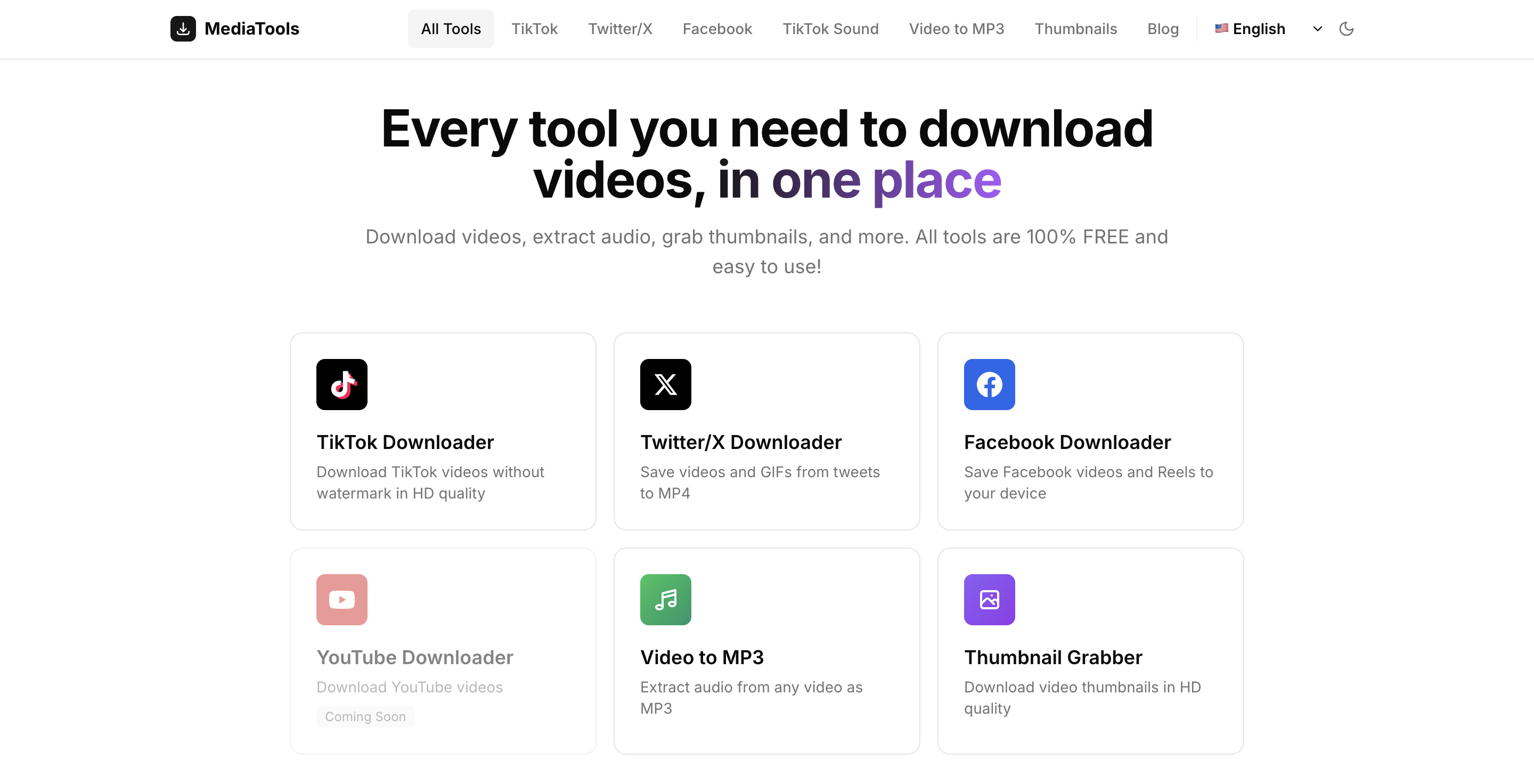 Screenshot 1 of getmediatools