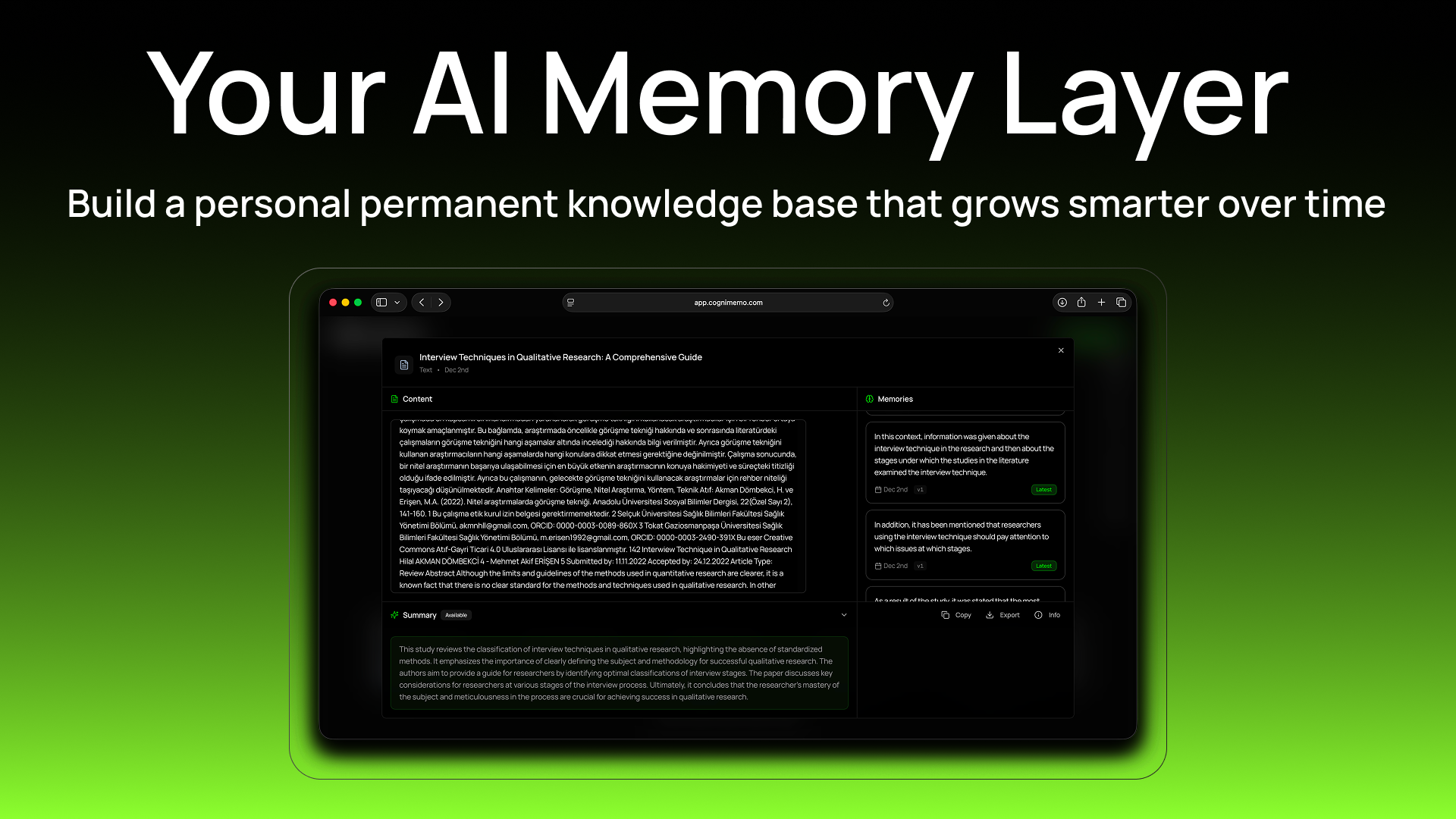 Screenshot 6 of CogniMemo