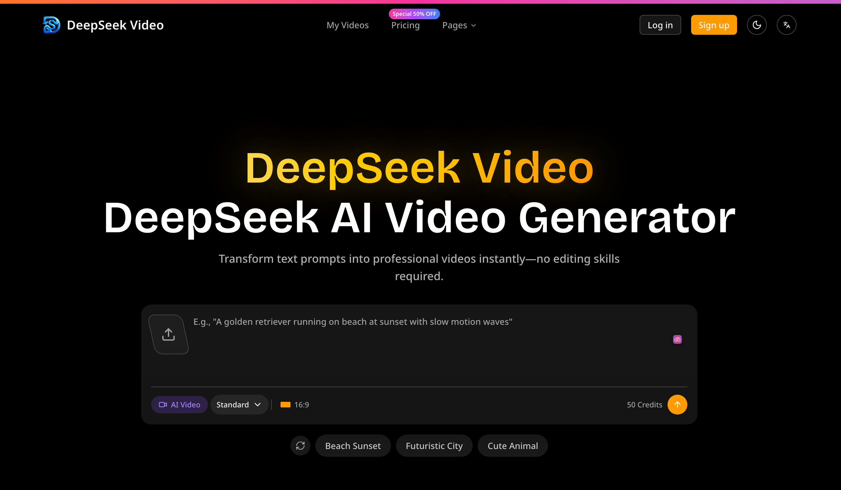 Screenshot 1 of DeepSeek Video