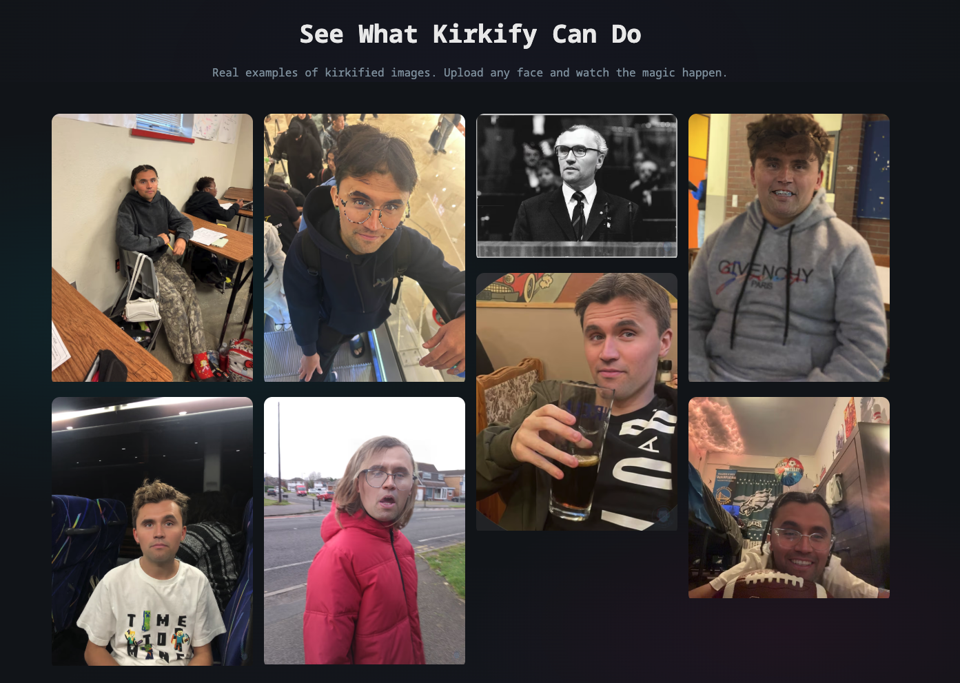 Screenshot 1 of Kirkify It - Free AI Kirkify Generator