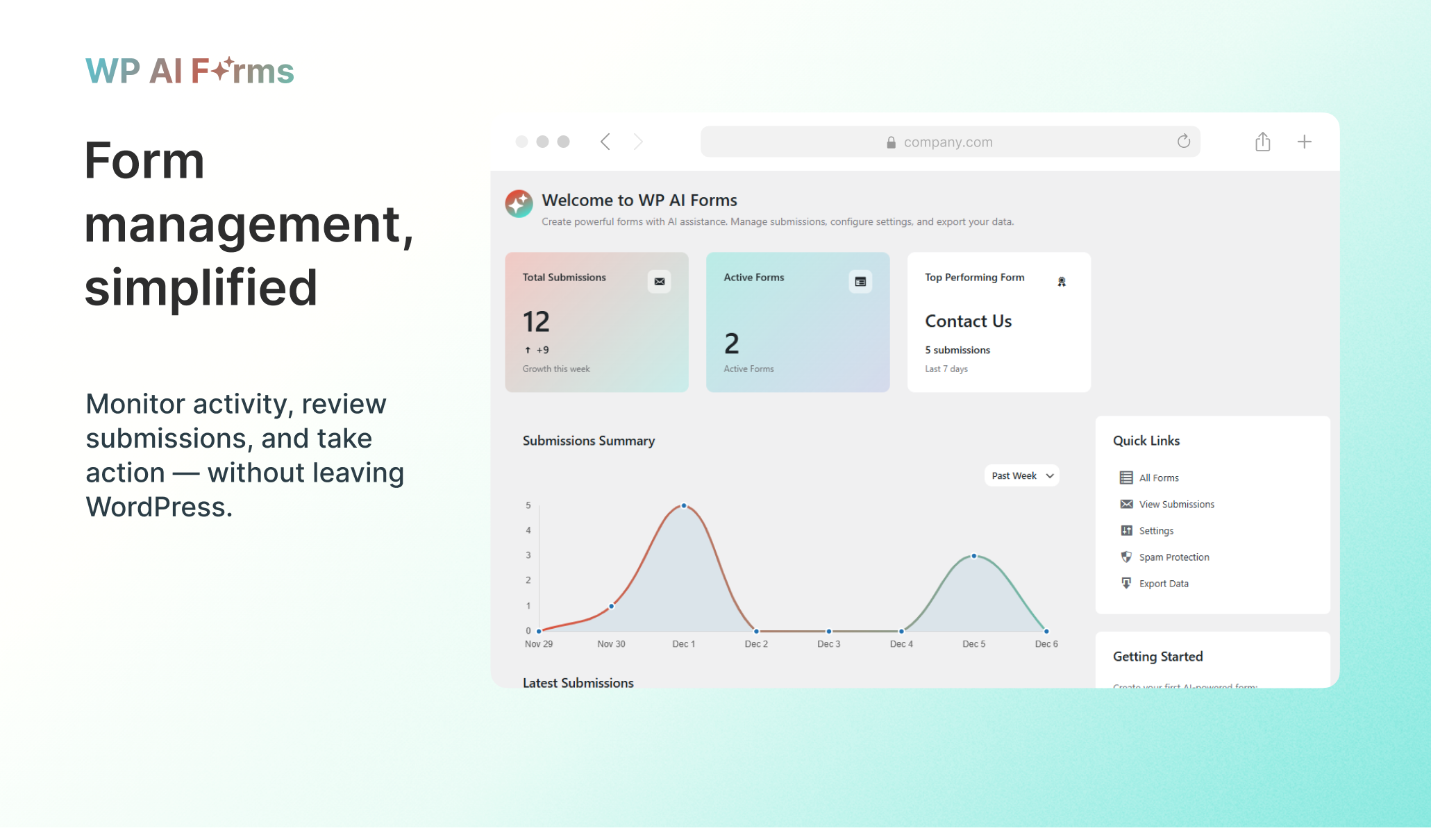 Screenshot 3 of WP AI Forms