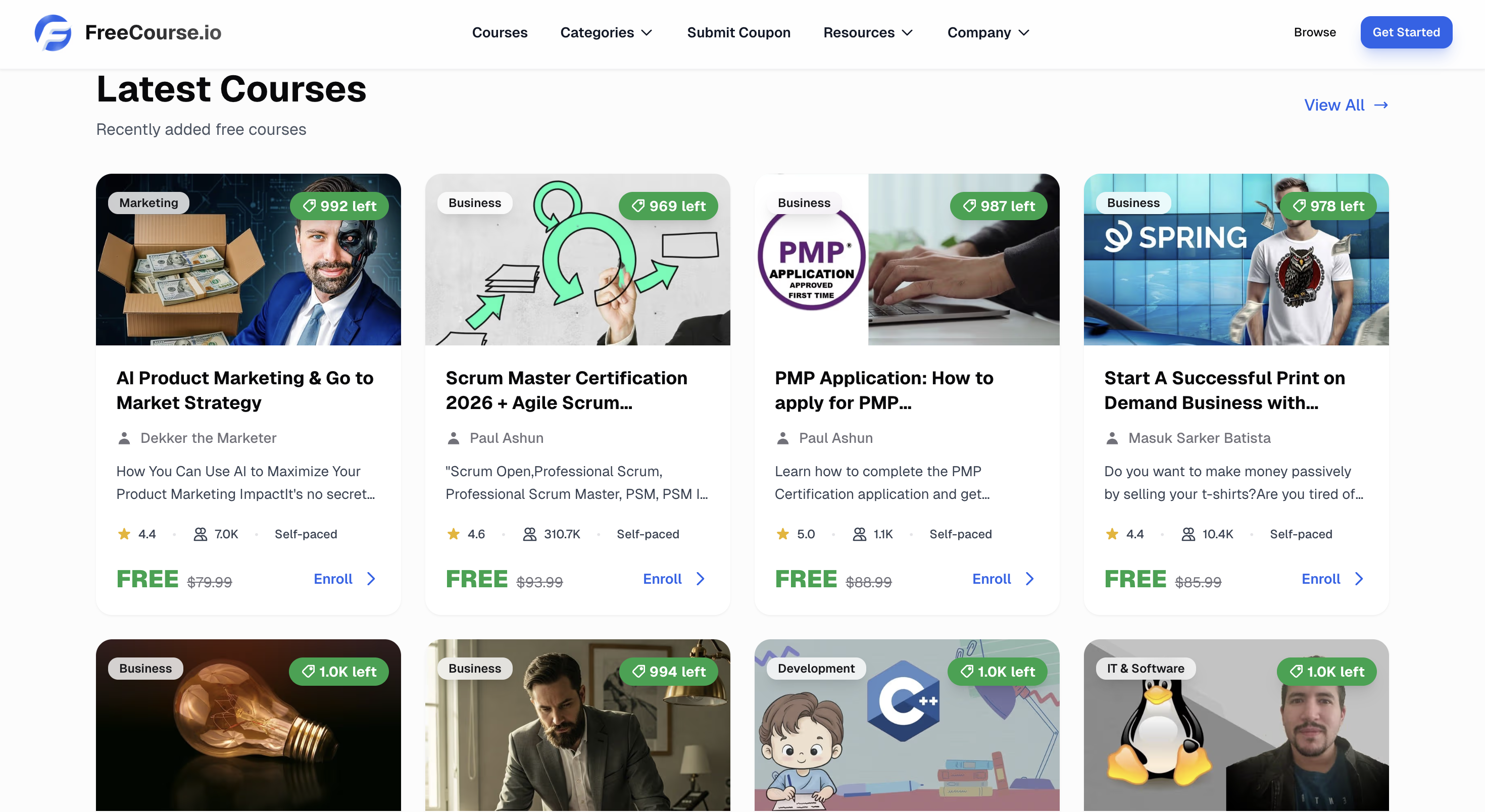 Screenshot 3 of FreeCourse.io