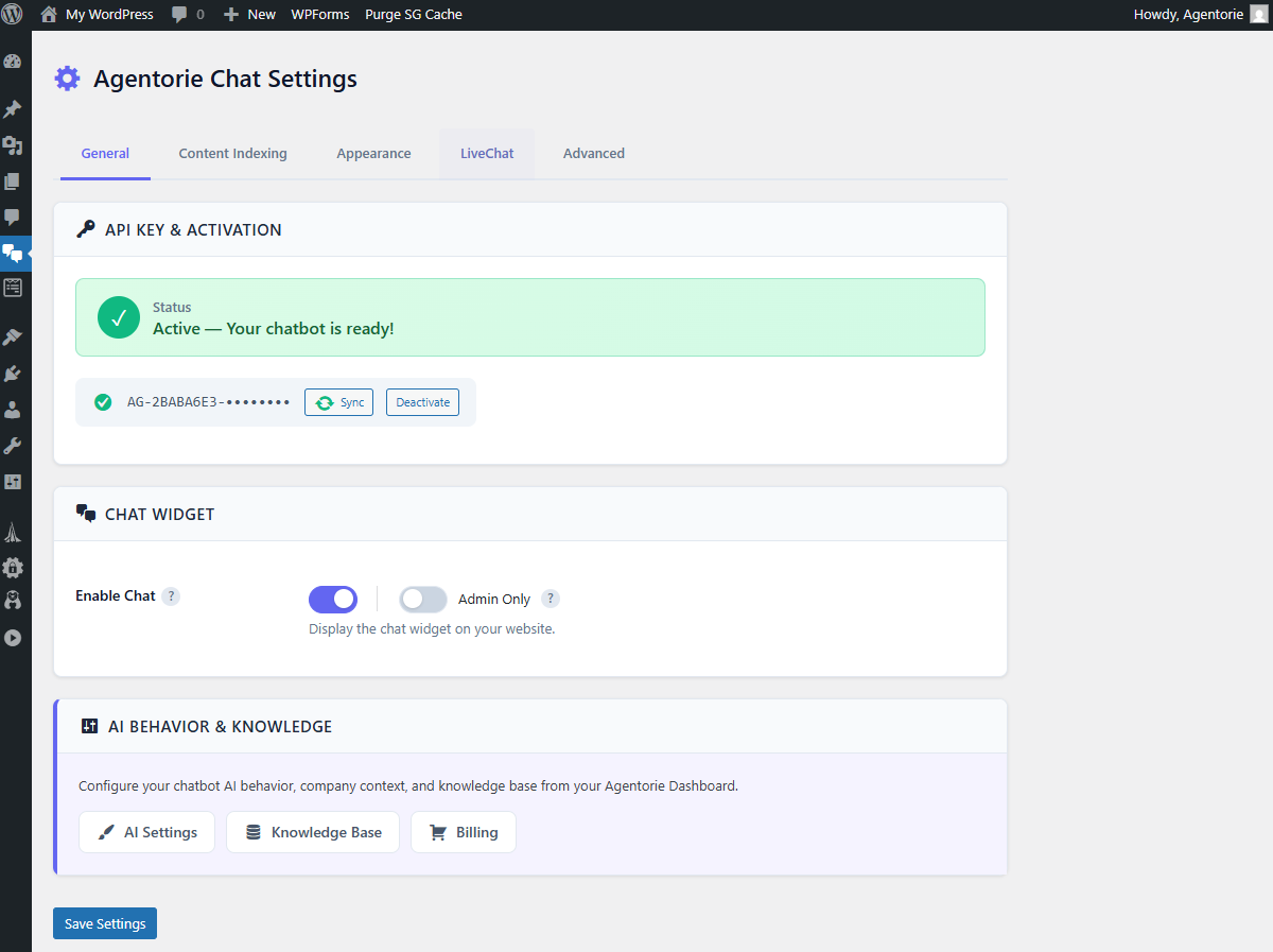 Screenshot 2 of Agentorie - Chatbot with Live chat