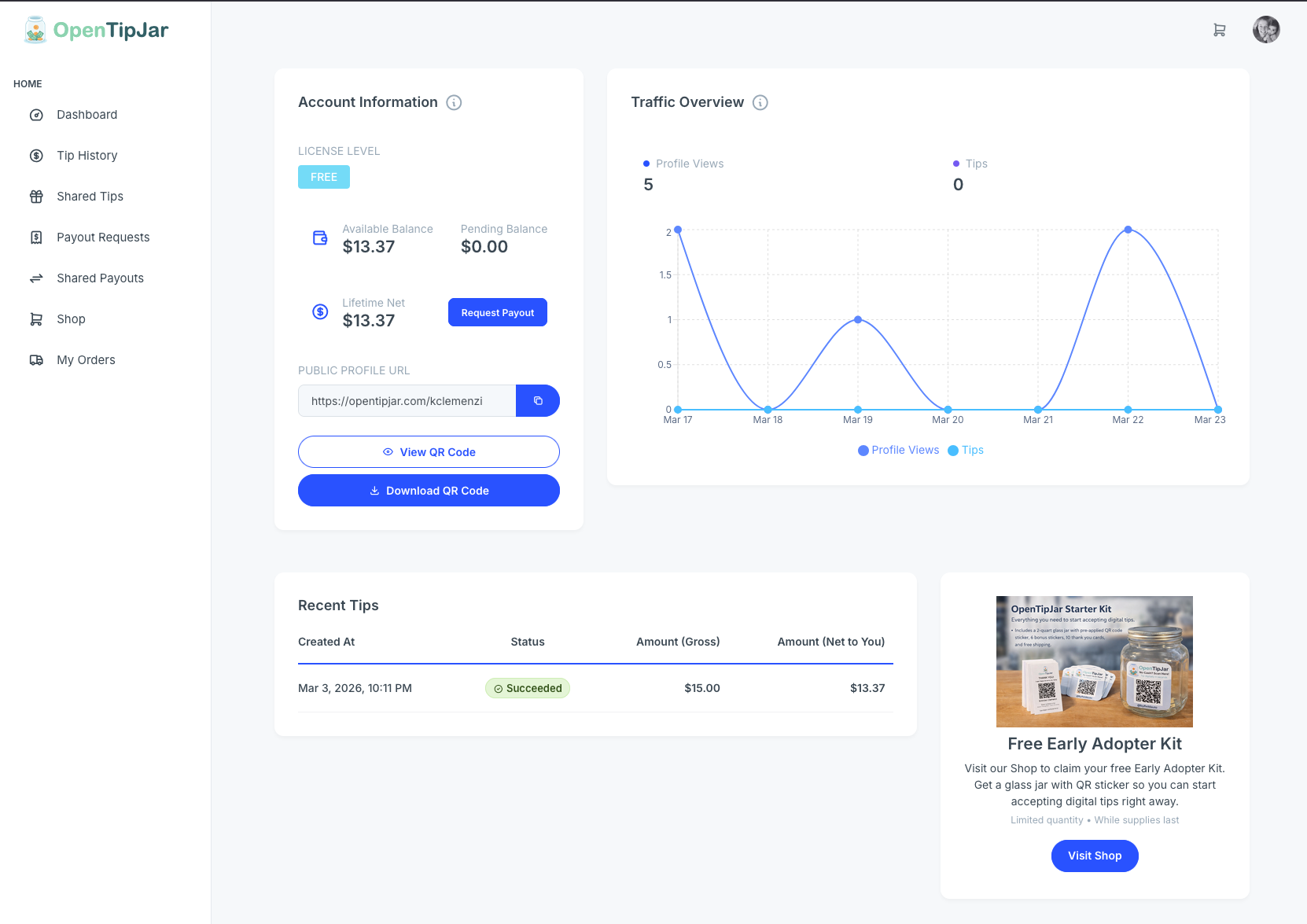 Screenshot 2 of OpenTipJar
