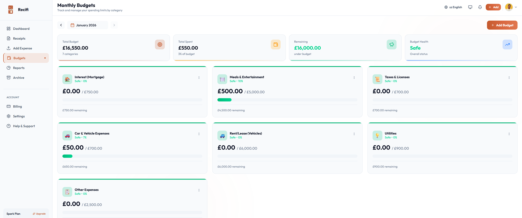 Screenshot 3 of Recifi - Smart Expenses Management