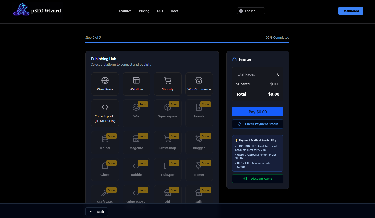 Screenshot 8 of pSEO Wizard