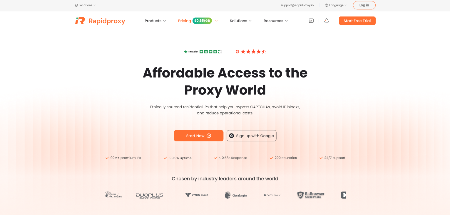 Screenshot 1 of Rapidproxy