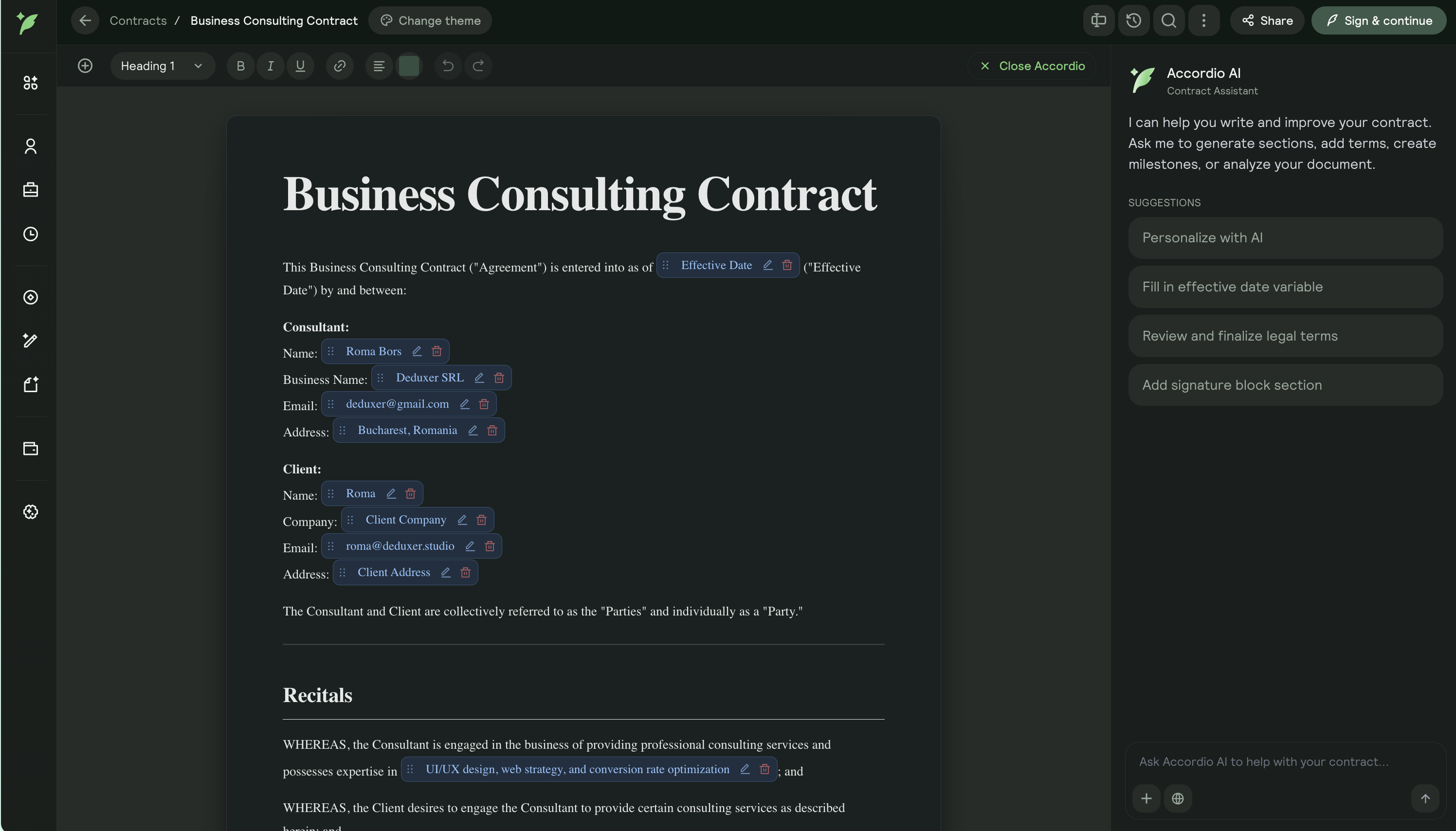 Screenshot 3 of Accordio AI