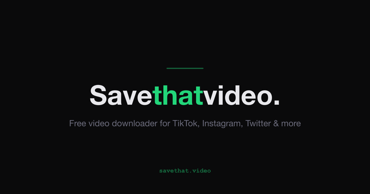 Screenshot 1 of SaveThat.video