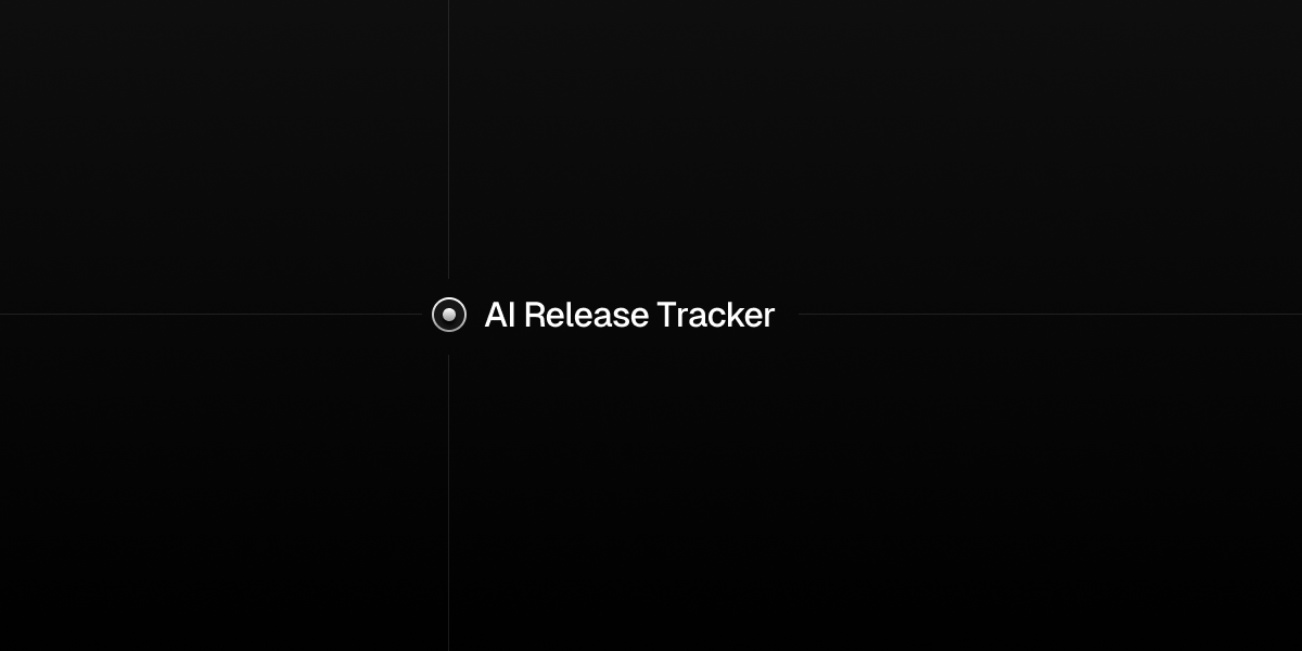 Screenshot 1 of AI Release Tracker