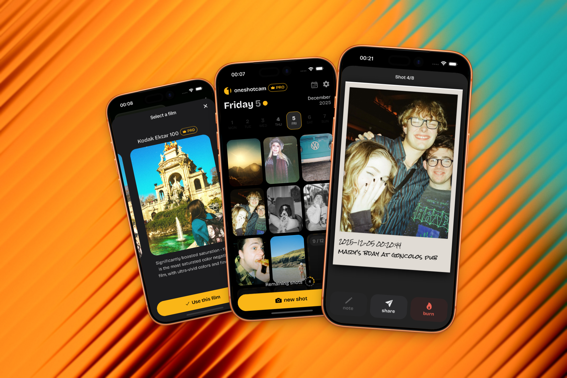 Screenshot 2 of retro film camera - oneshotcam