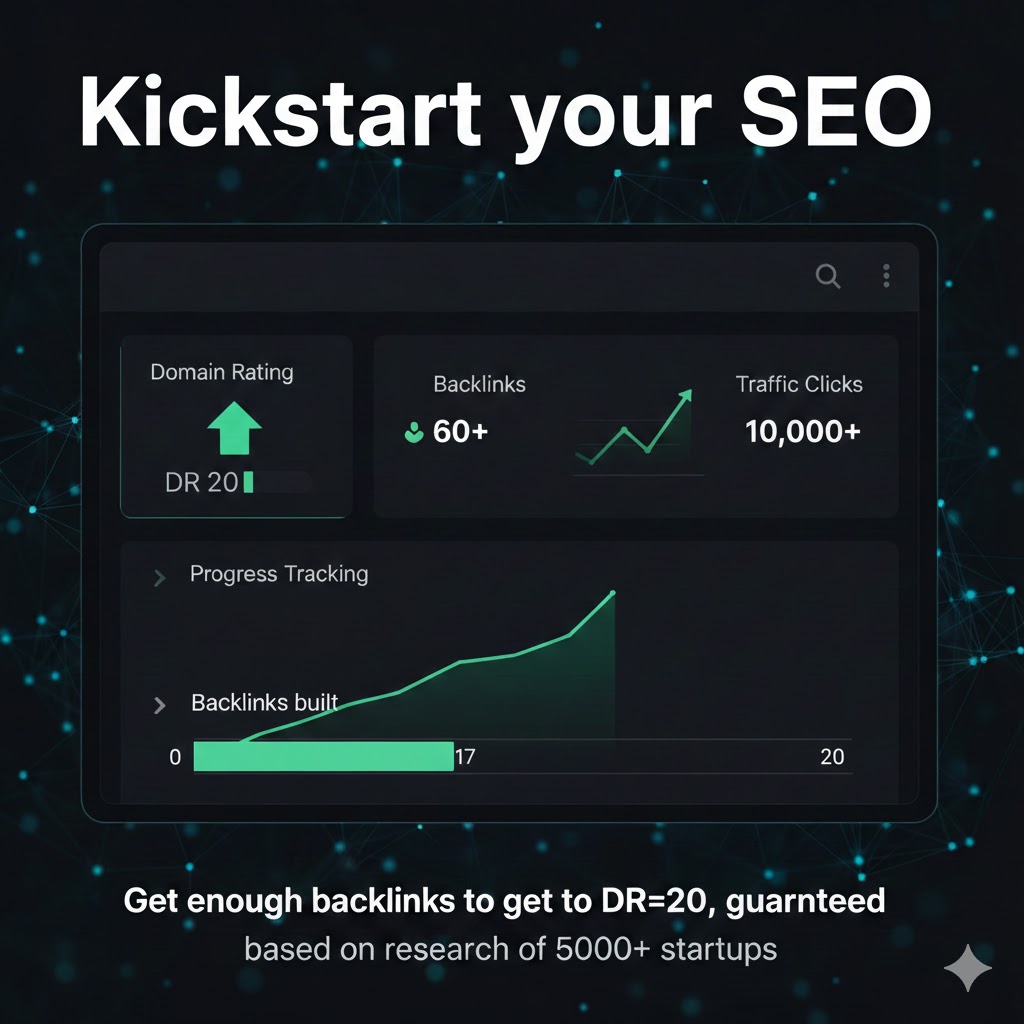 Screenshot 1 of SEO Kickstarter for startups