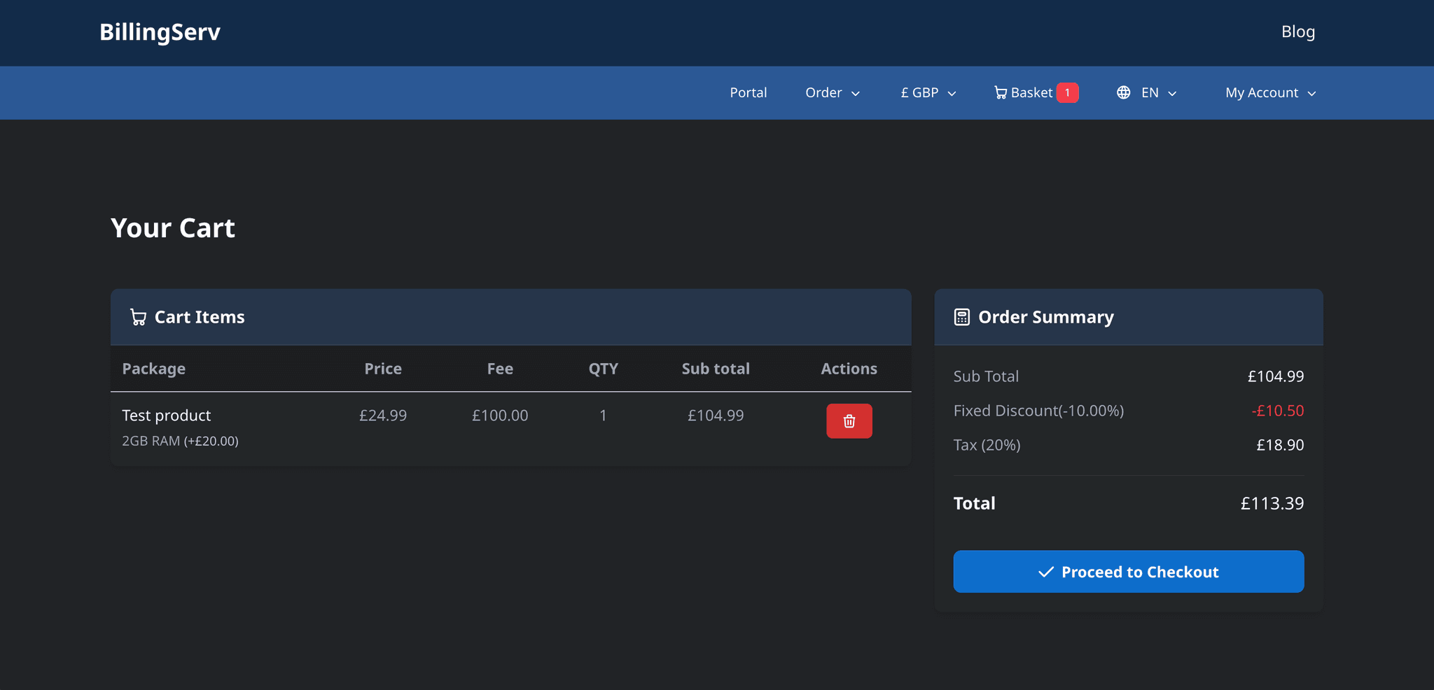 Screenshot 2 of BillingServ