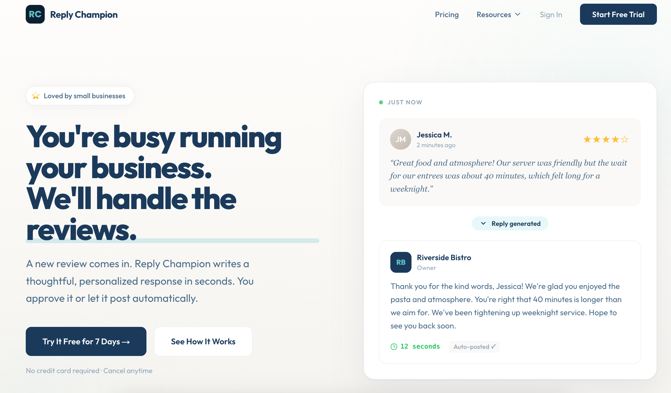 Screenshot 1 of Reply Champion