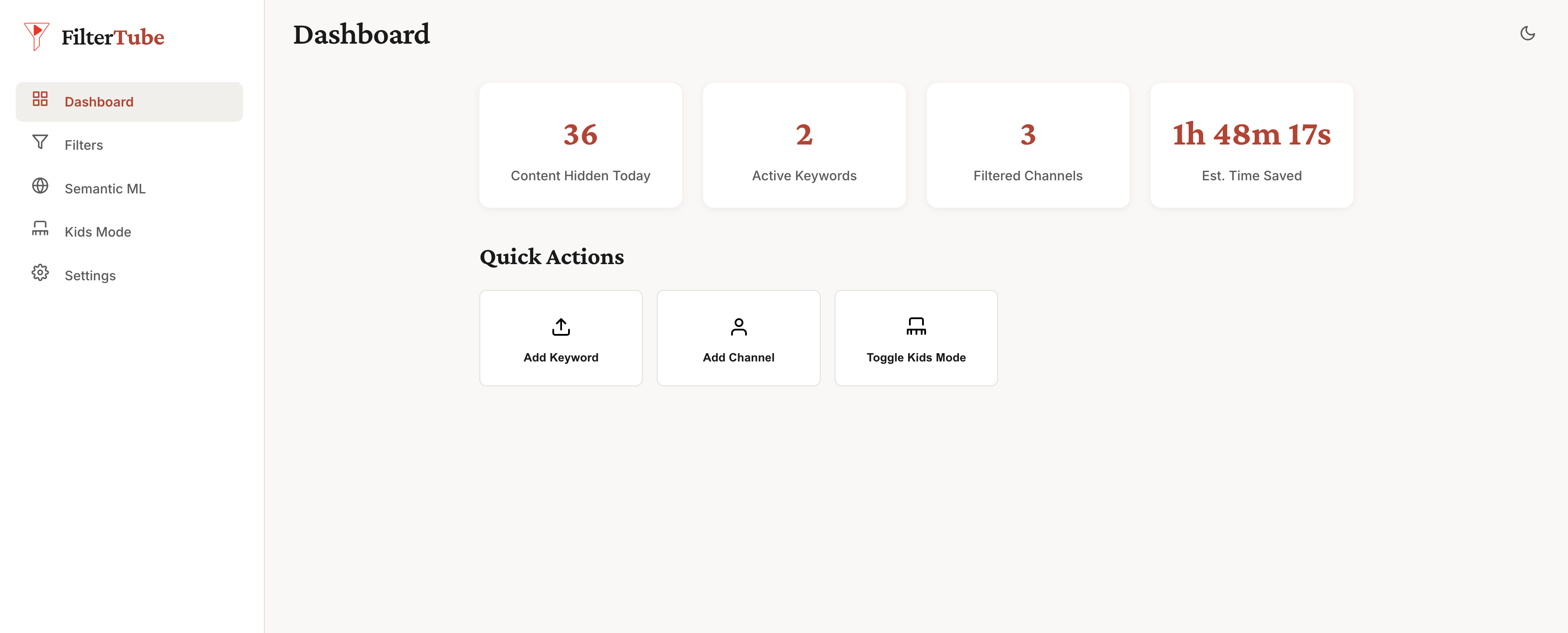 Screenshot 1 of FilterTube