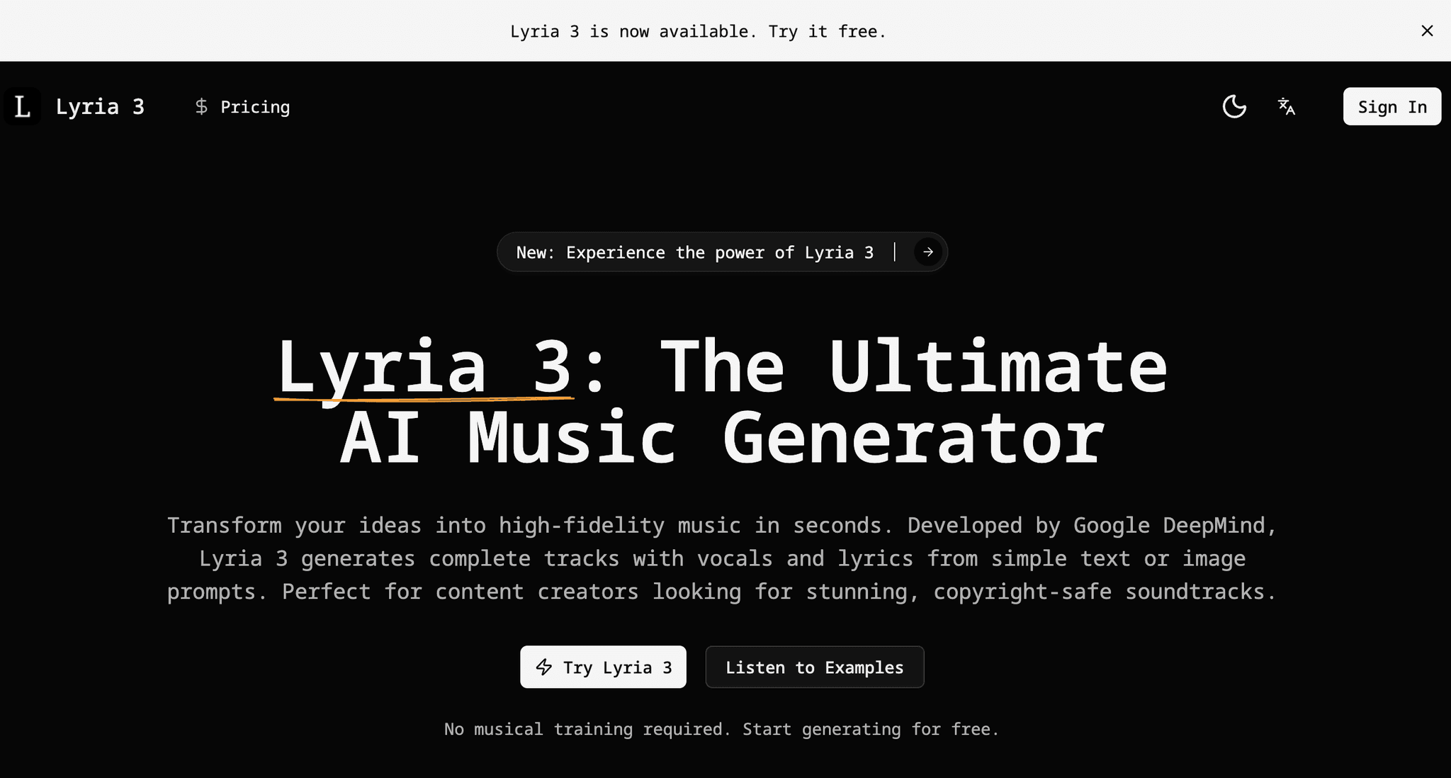 Screenshot 1 of Lyria 3