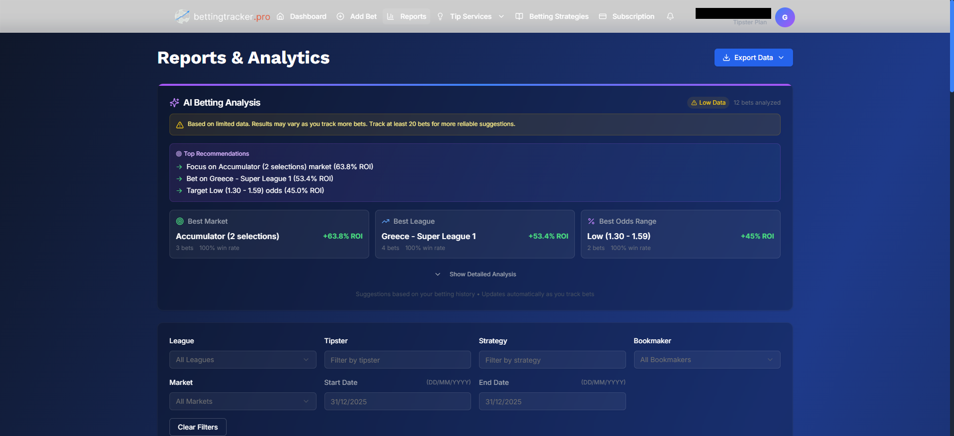 Screenshot 7 of BettingTracker.Pro
