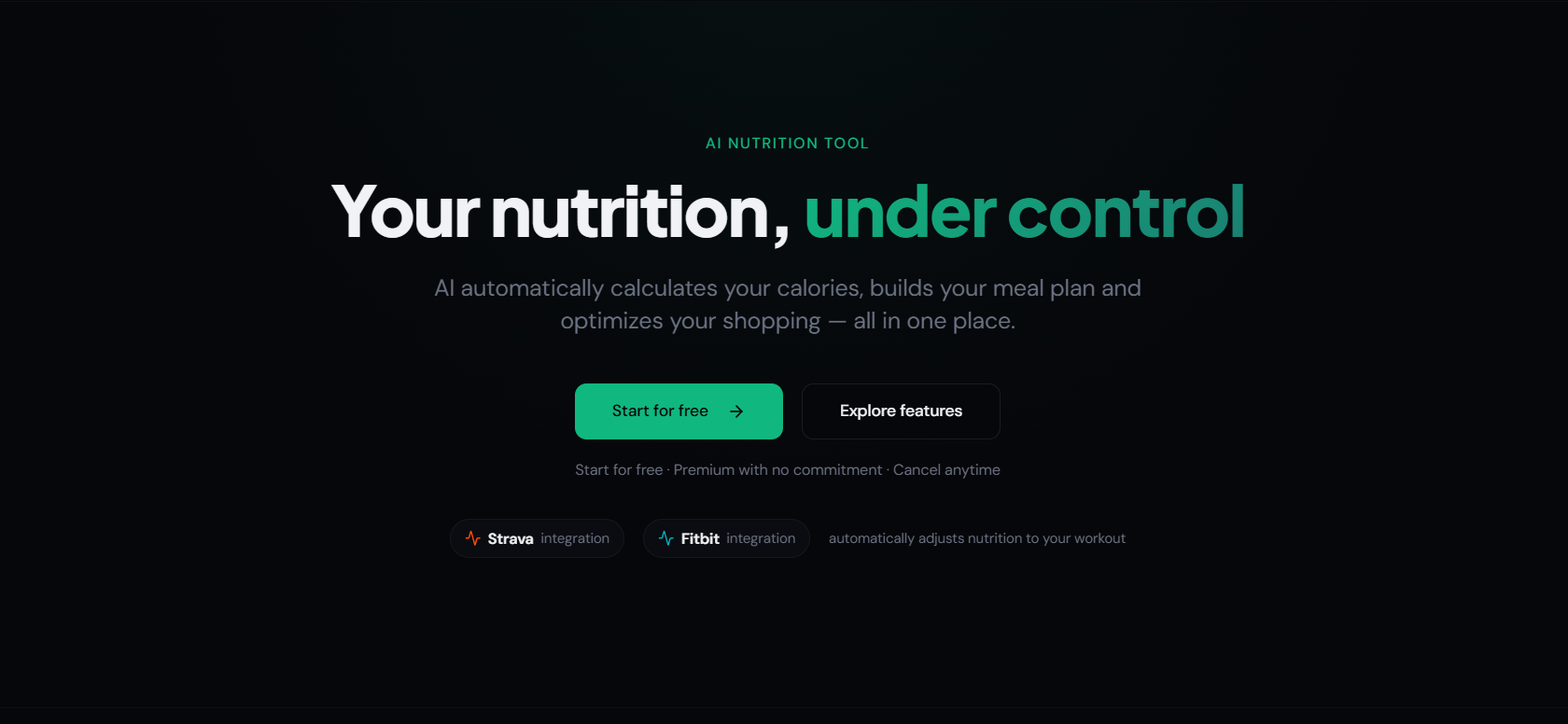 Screenshot 1 of NutriAI