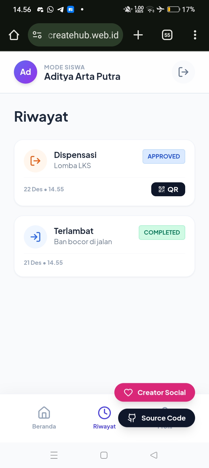 Screenshot 3 of E-Izin SMK Muhammadiyah Bandongan.