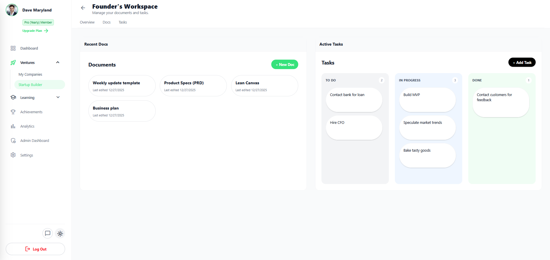 Screenshot 2 of FoundersWorkspace.app