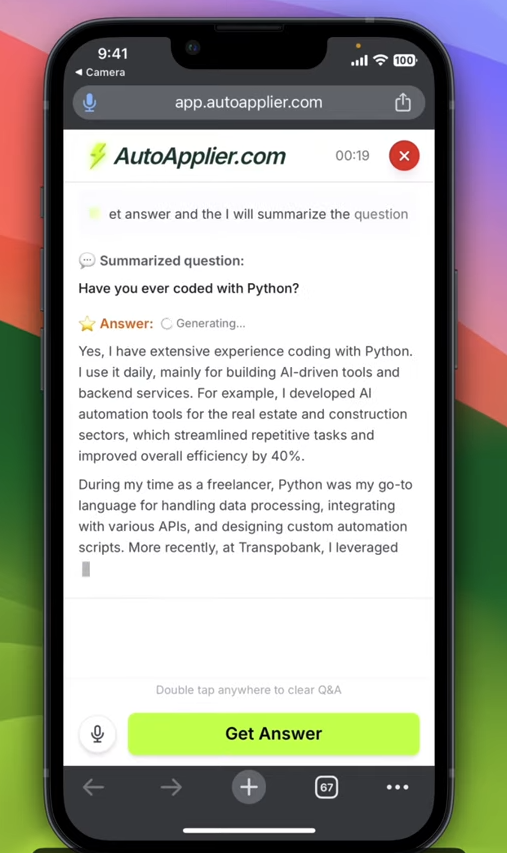 Screenshot 2 of AutoApplier