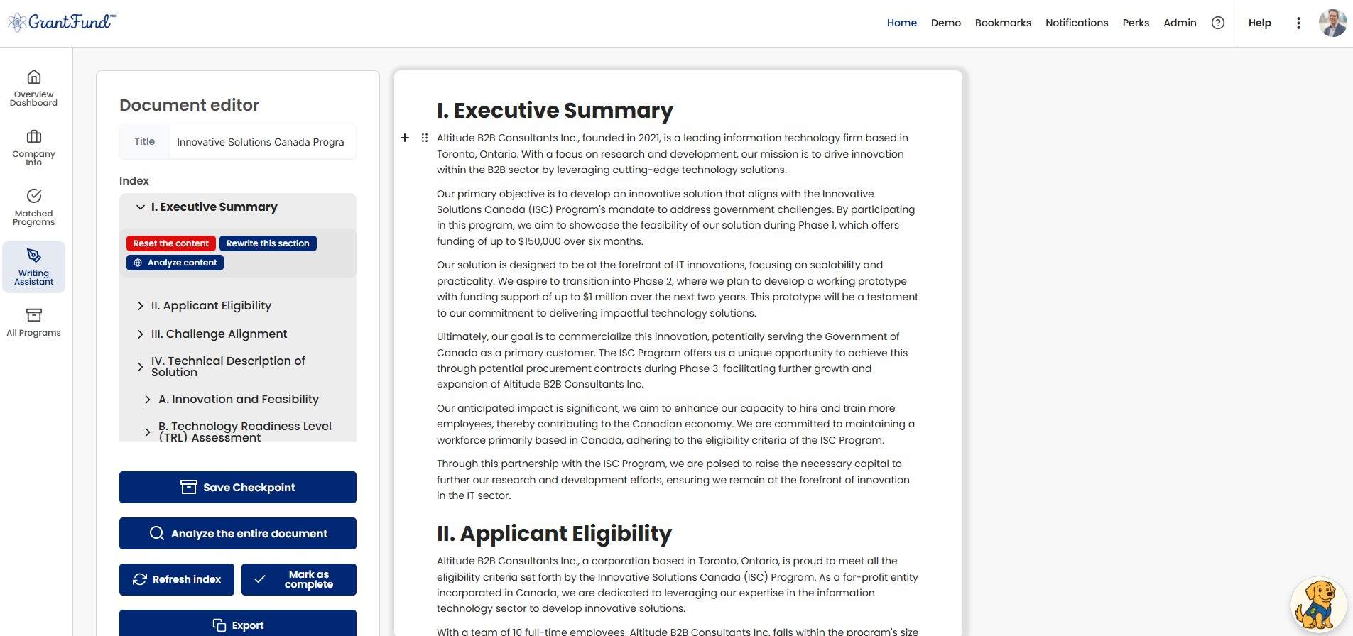Screenshot 2 of Grant Fund Pro