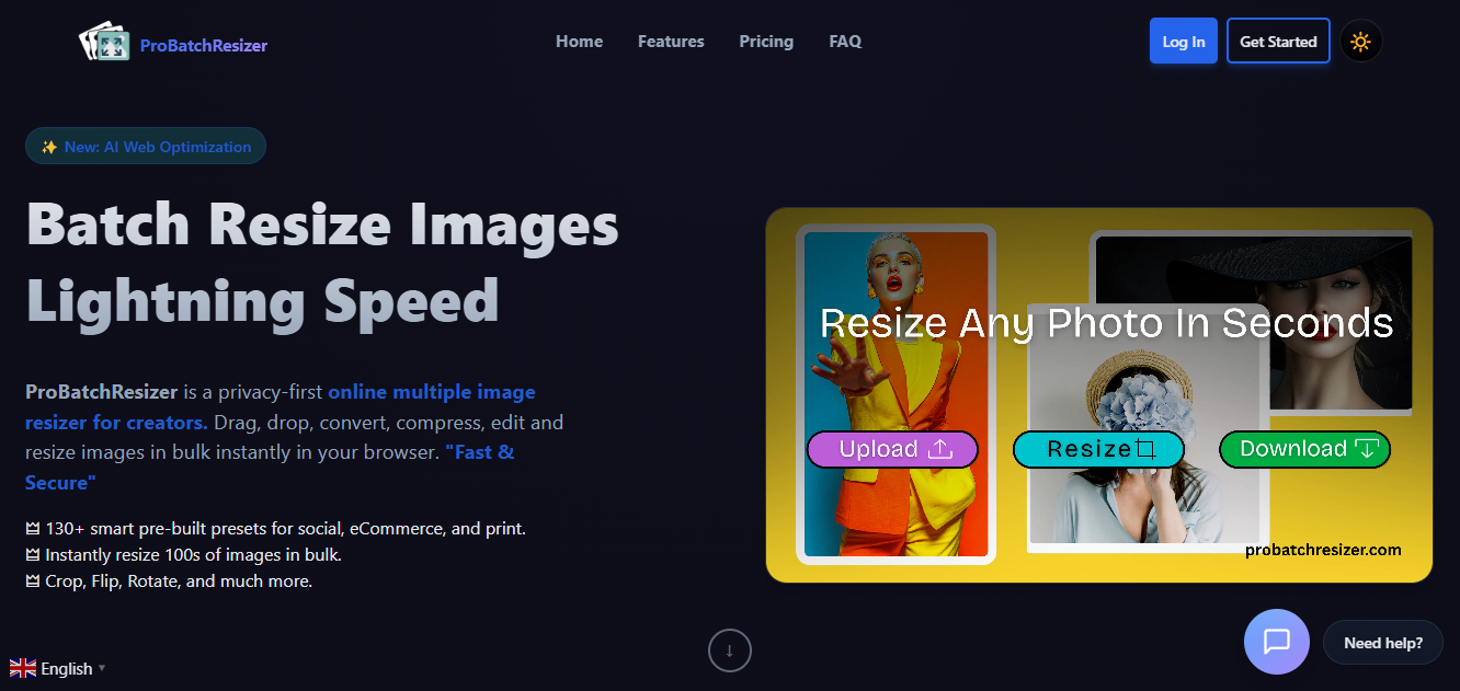 Screenshot 1 of Pro Batch Resizer