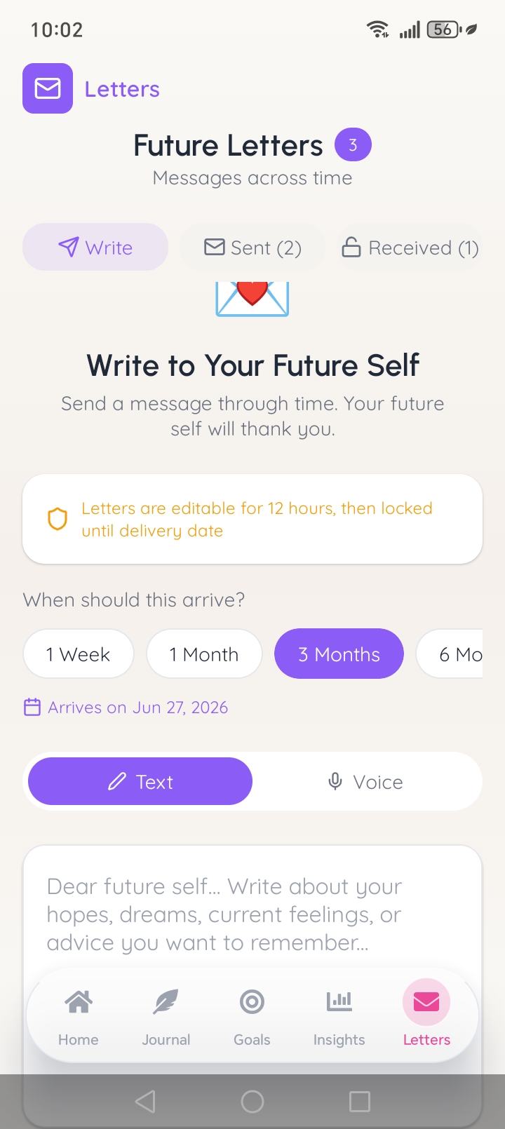 Screenshot 2 of SpeakDiary - Voice Diary App