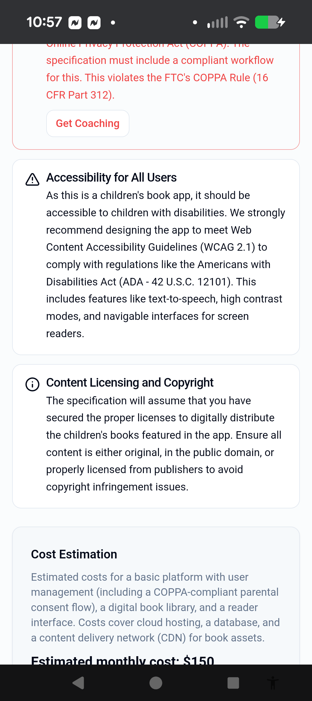 Screenshot 6 of ASSURE-CODE - Compliance Spec Assistant