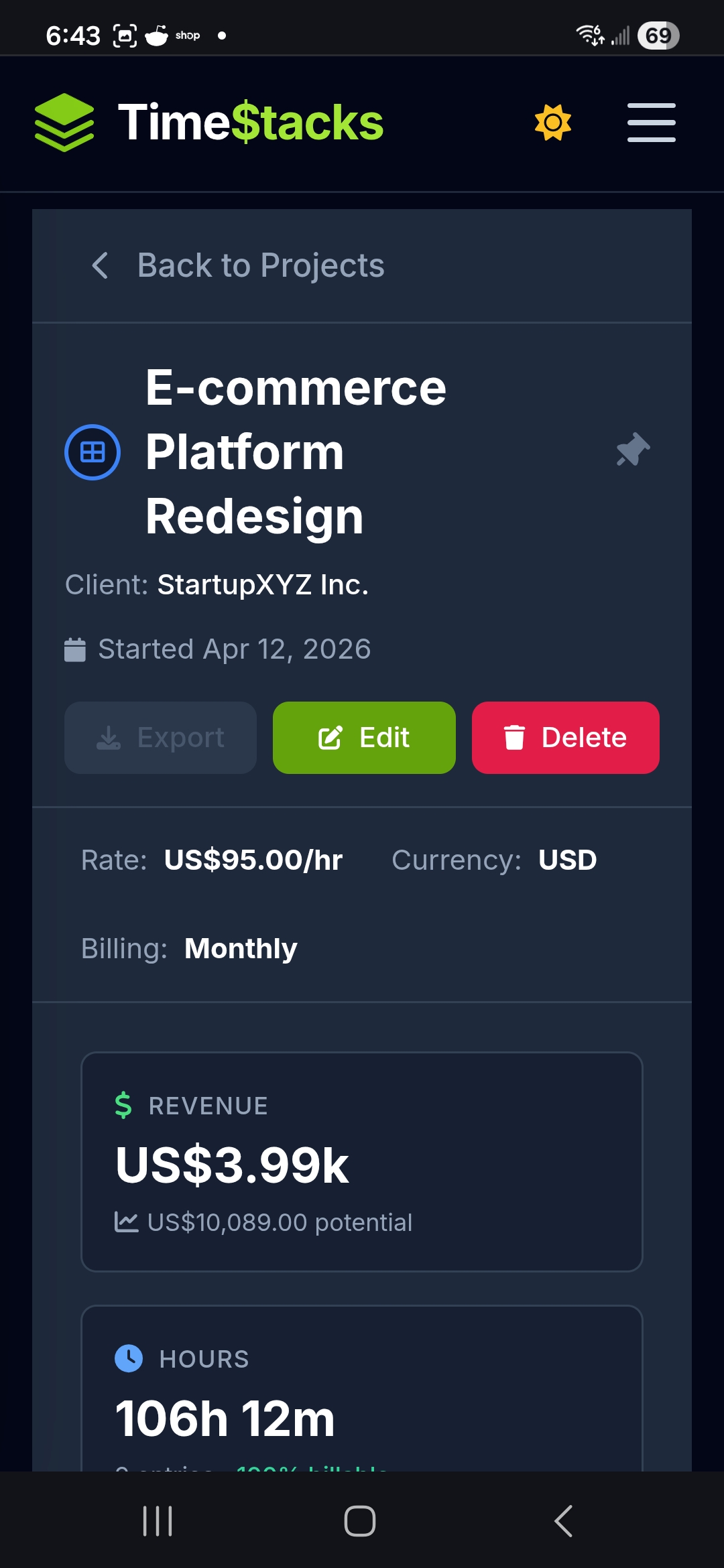 Screenshot 5 of TimeStacks