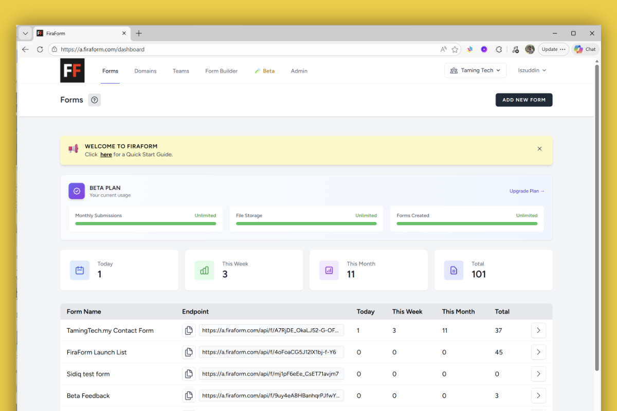 Screenshot 4 of FiraForm