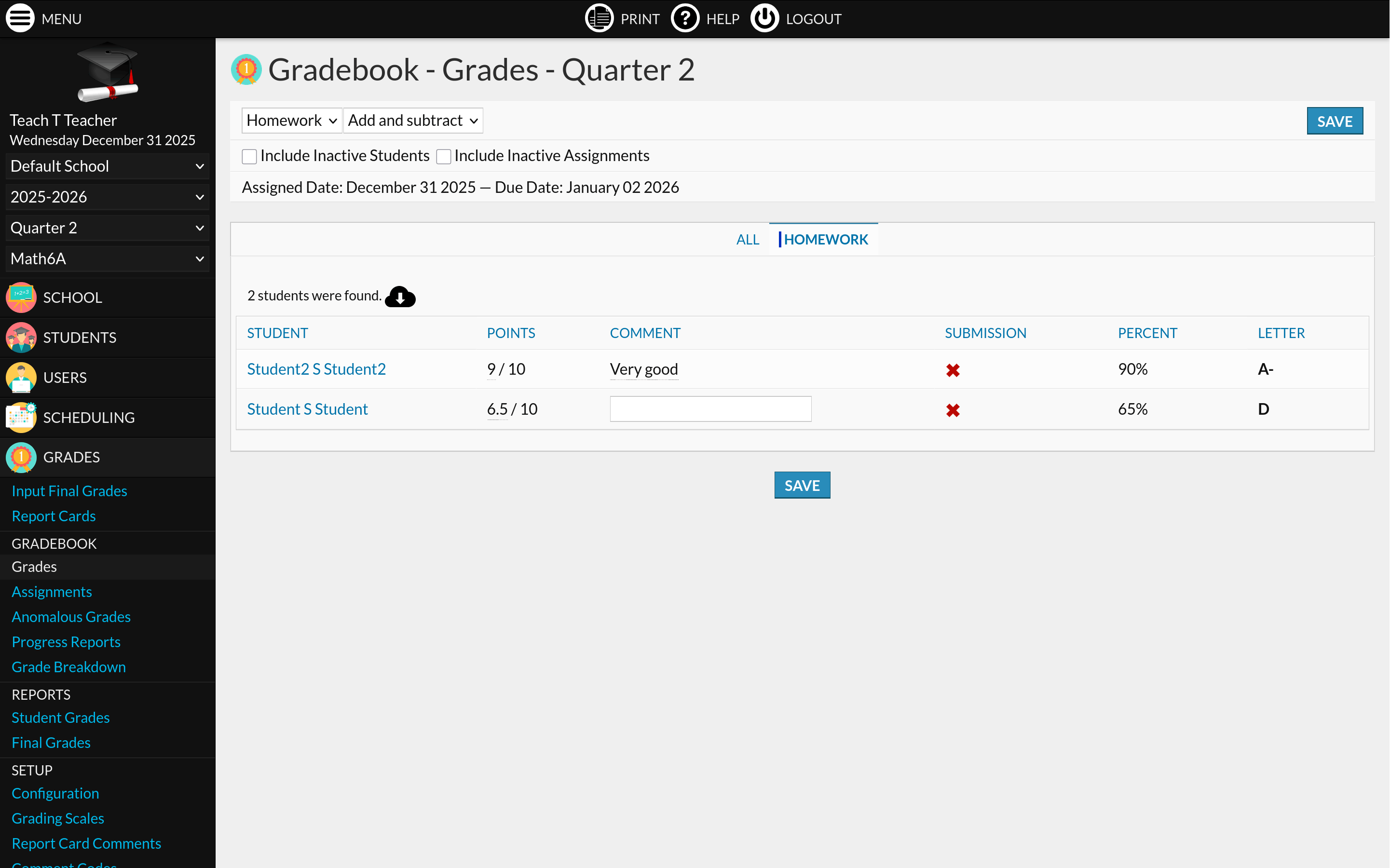 Screenshot 3 of RosarioSIS