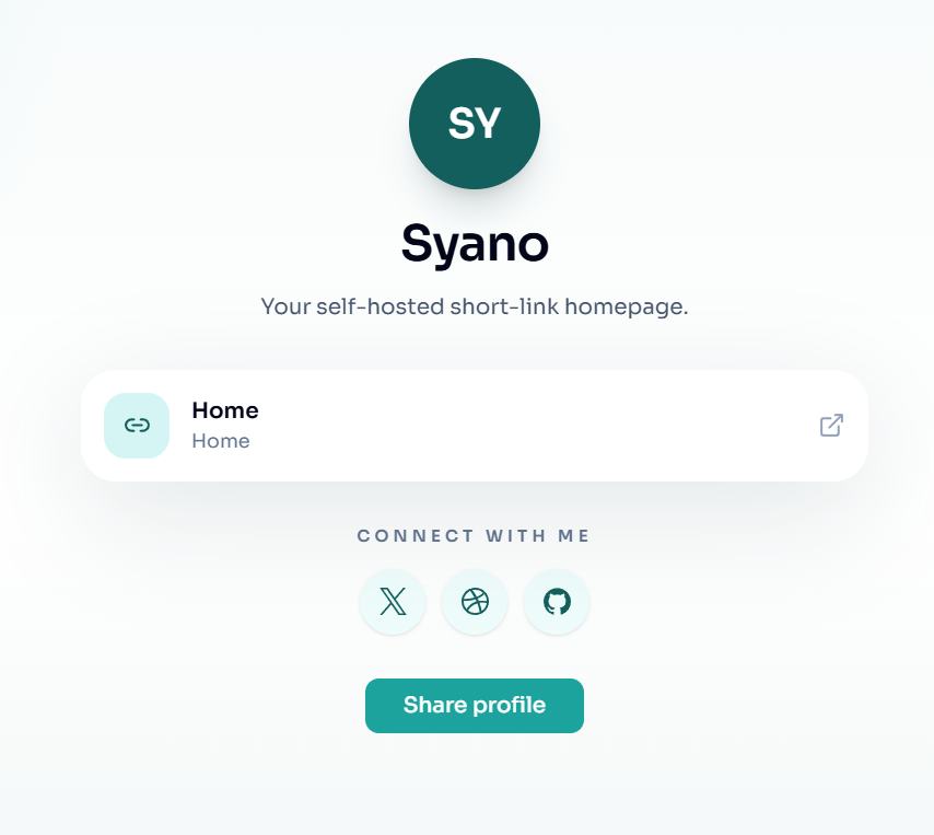 Screenshot 1 of Syano - URL Shortener