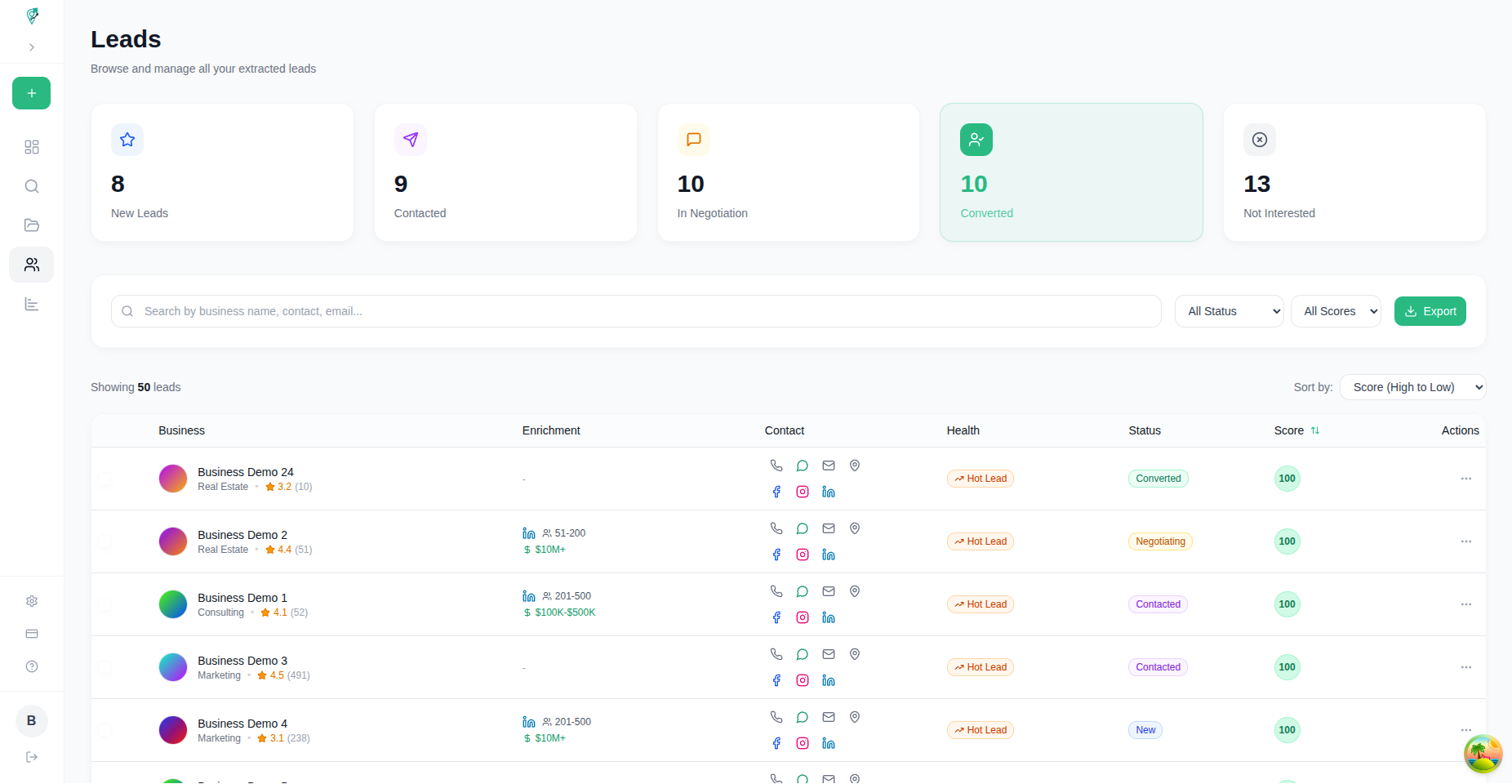 Screenshot 3 of MapsLead Extractor
