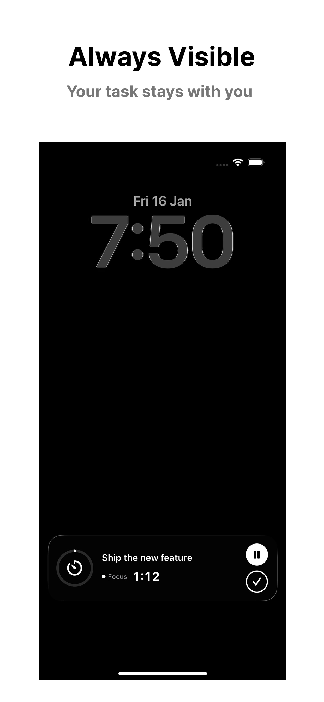 Screenshot 3 of OneTask Single Task Timer App