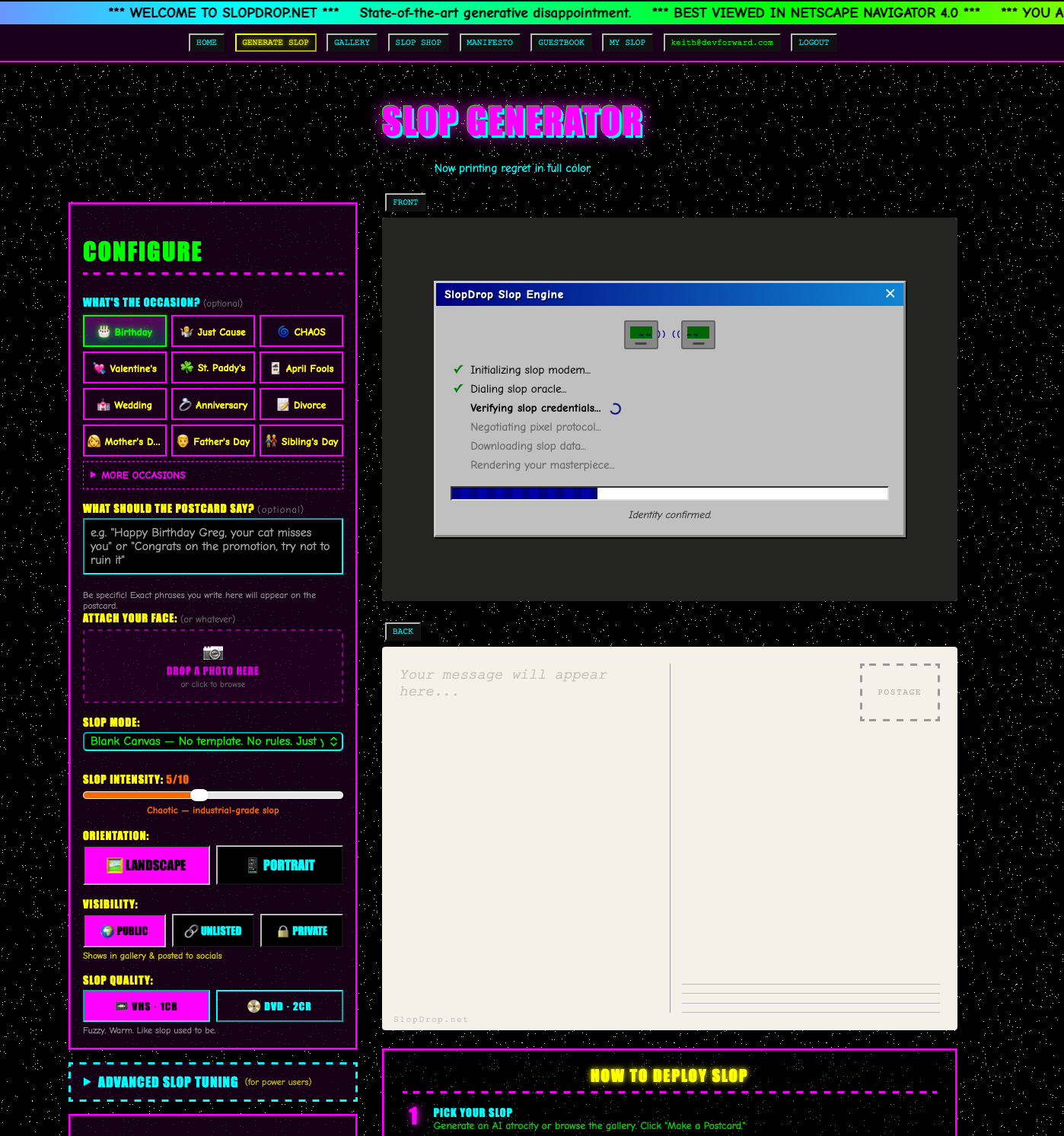 Screenshot 1 of SLOPDROP