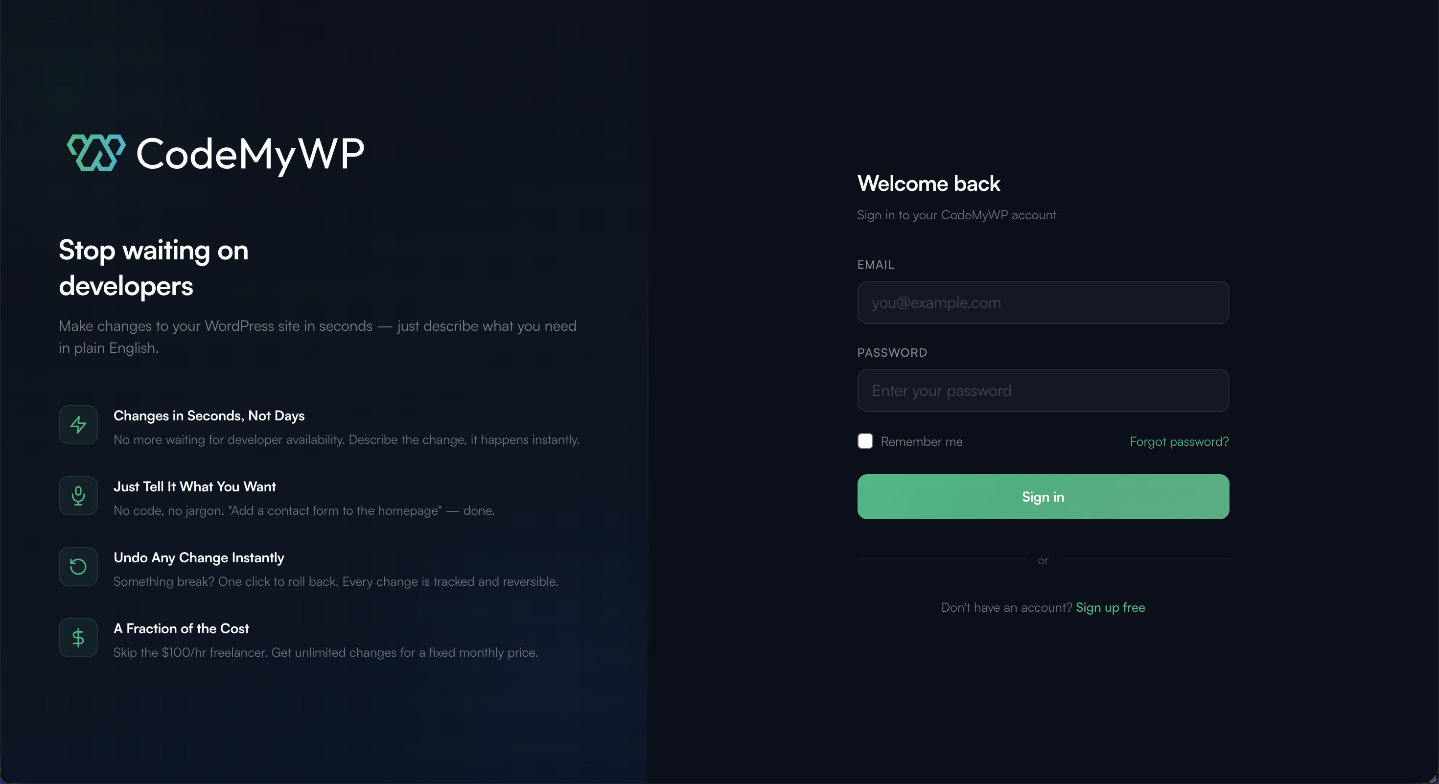 Screenshot 6 of CodeMyWP
