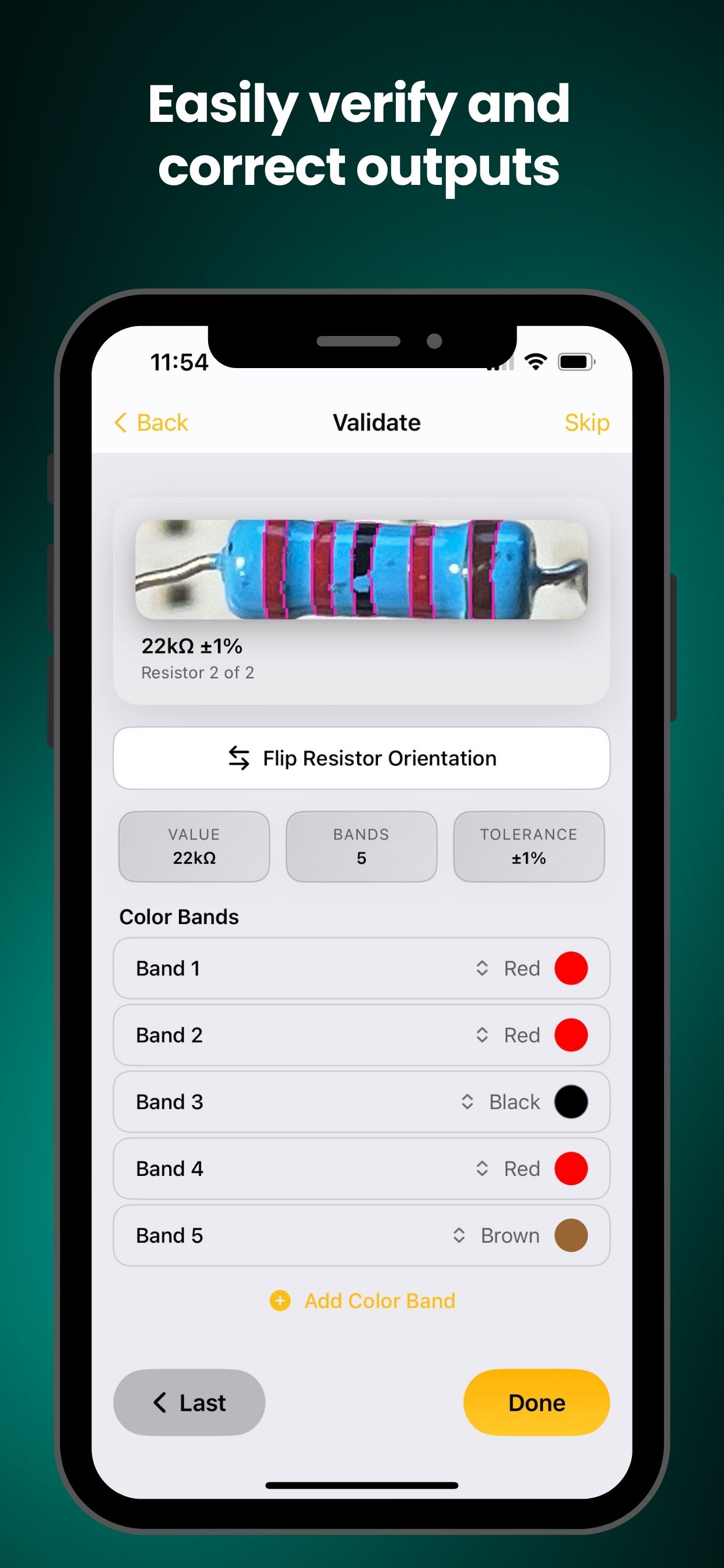 Screenshot 3 of AI Resistor Scanner