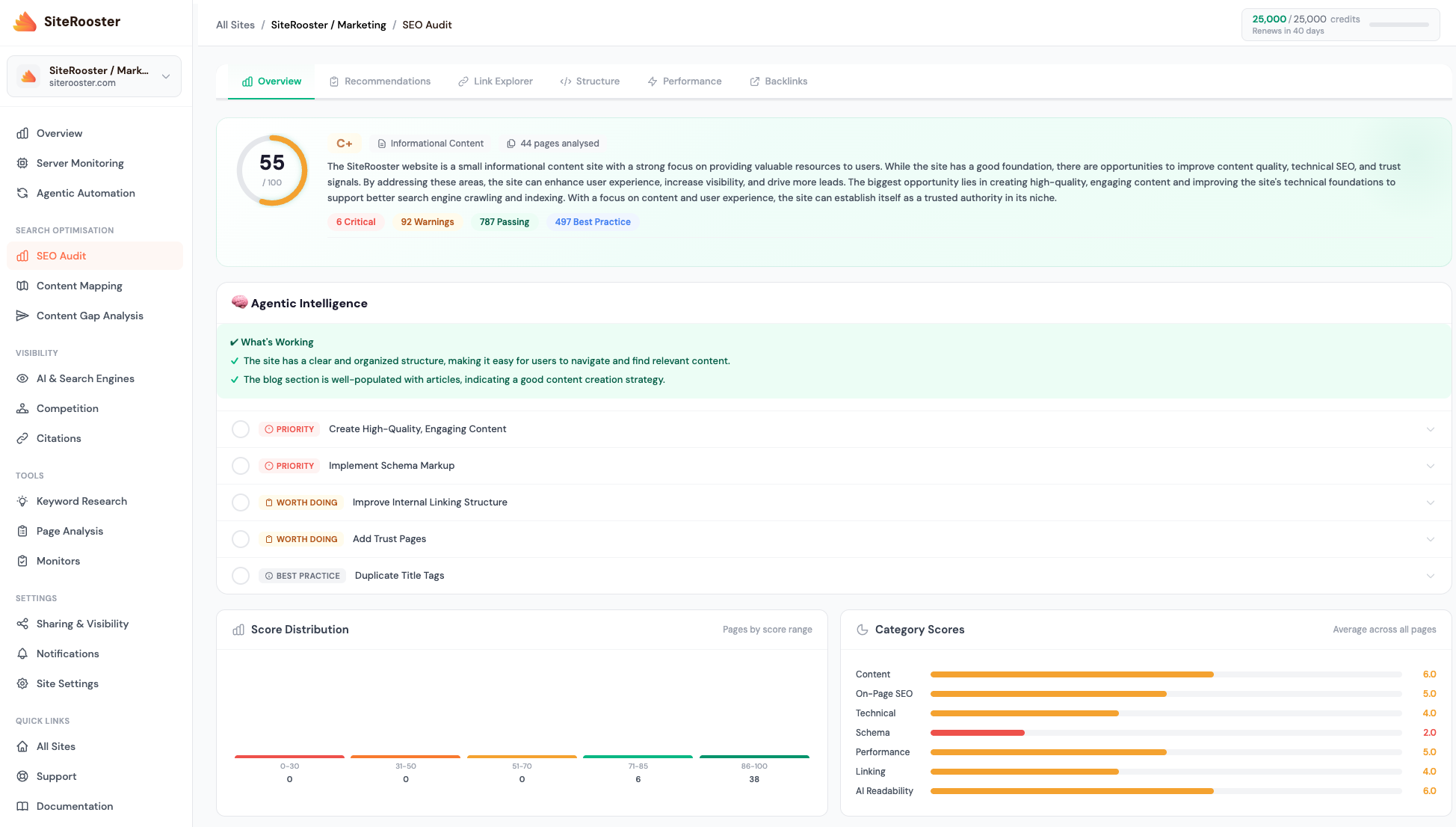 Screenshot 3 of SiteRooster