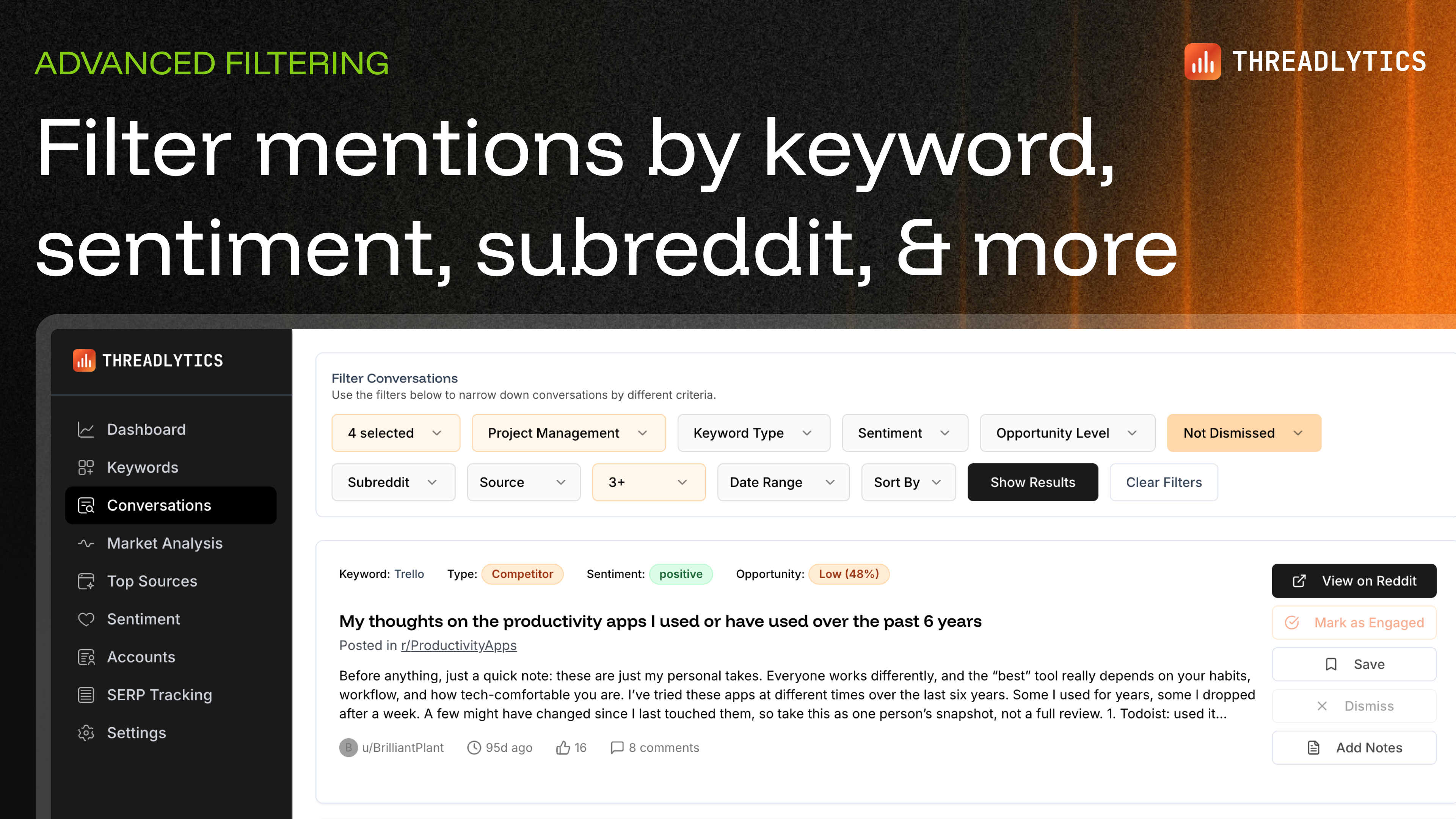 Screenshot 3 of Threadlytics